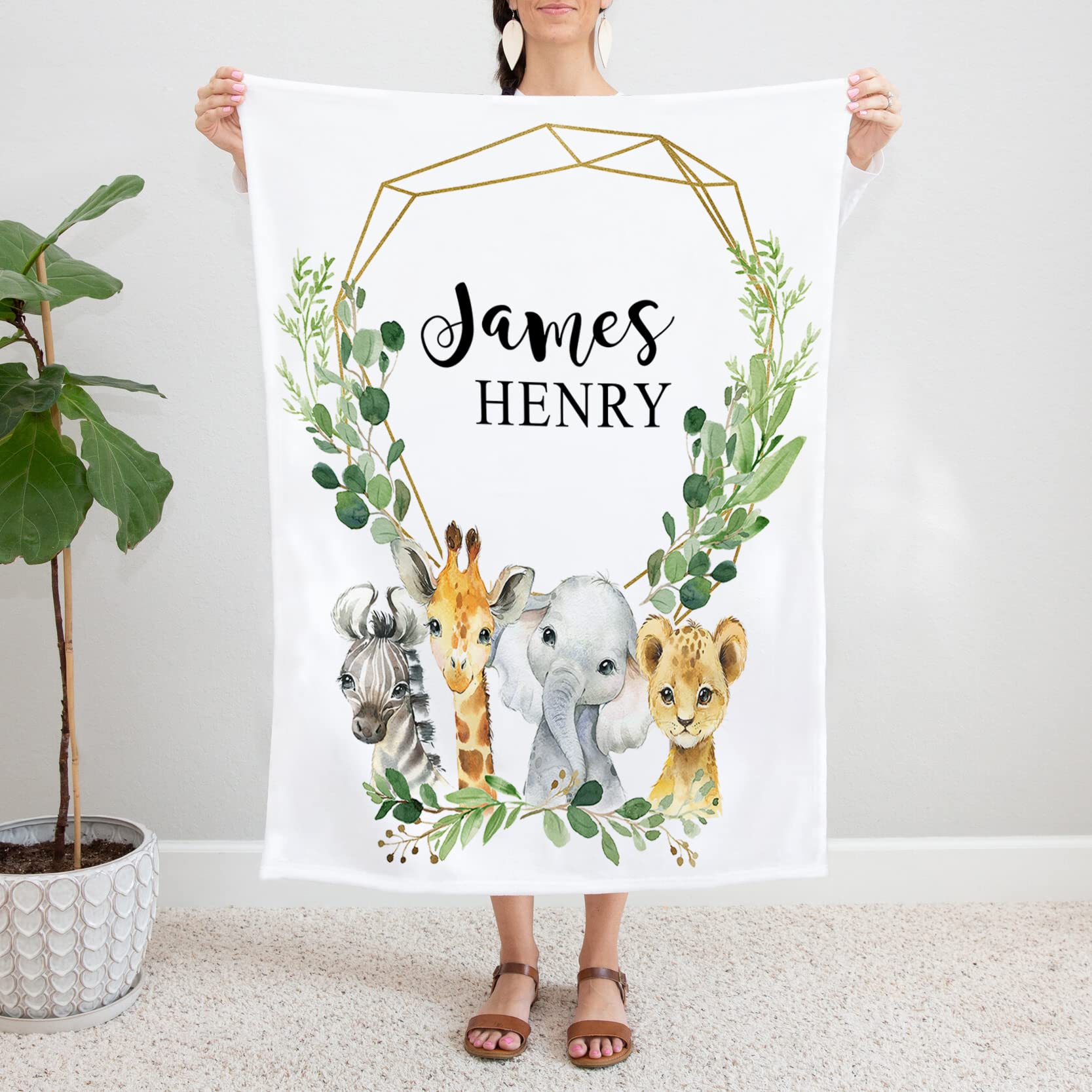 Soft Safari Animal Baby Blanket 30