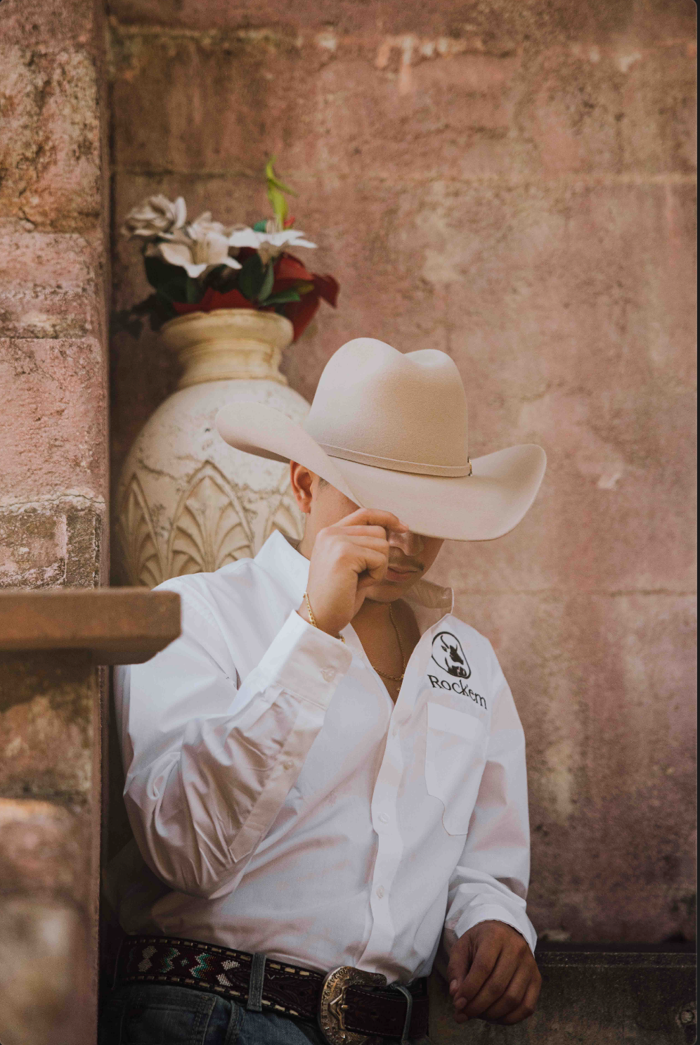 Rock'em 4X Damian Signature Felt Hat for Men - Premium Cowboy Hat for Western Style, Outdoor Rodeo & Country Music Events - Fashionable & Durable Felt Hat for Cowboy Look