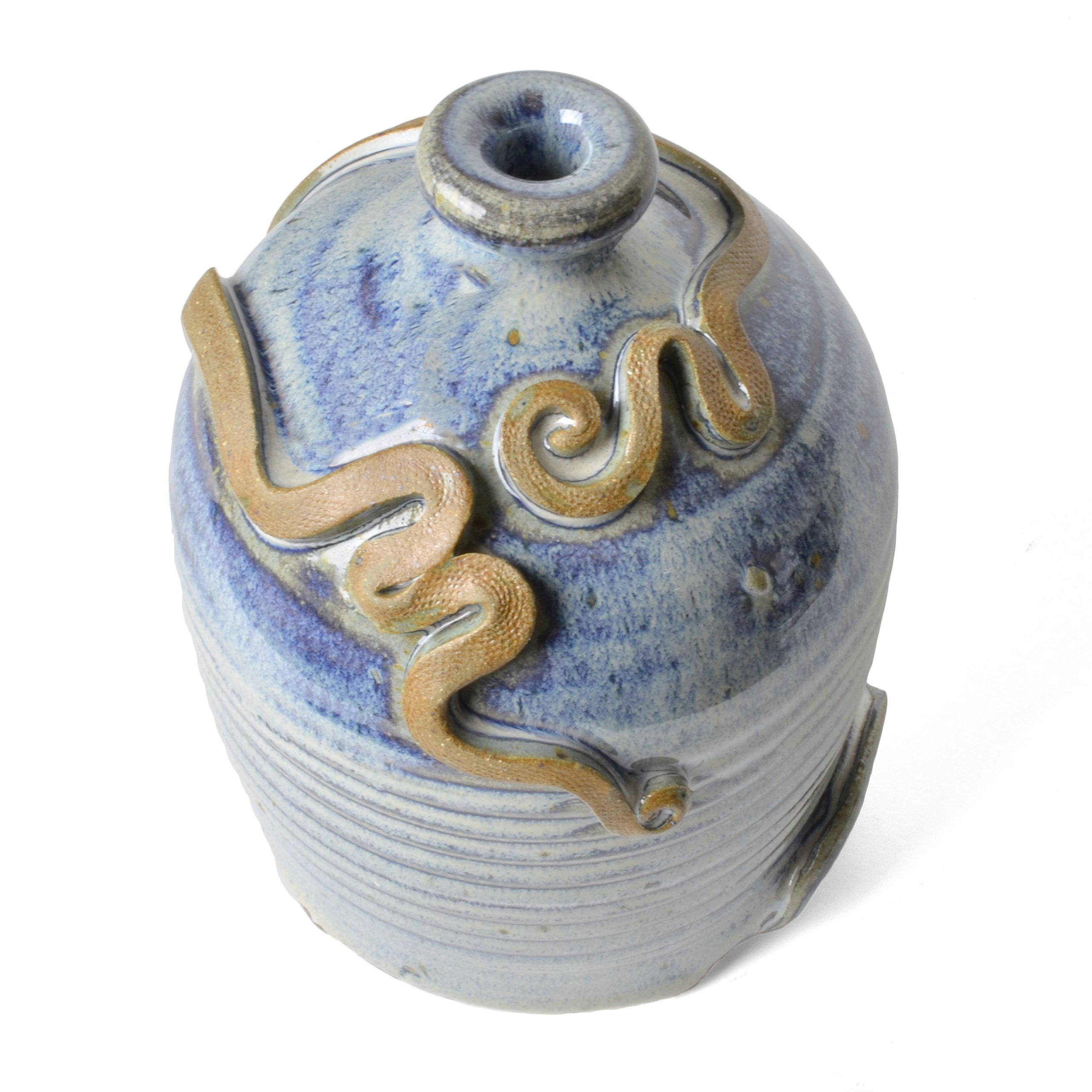 French Blue Toad House - Decorative Garden Ornament for Fairy Gardens, Terrariums & Outdoor Decor