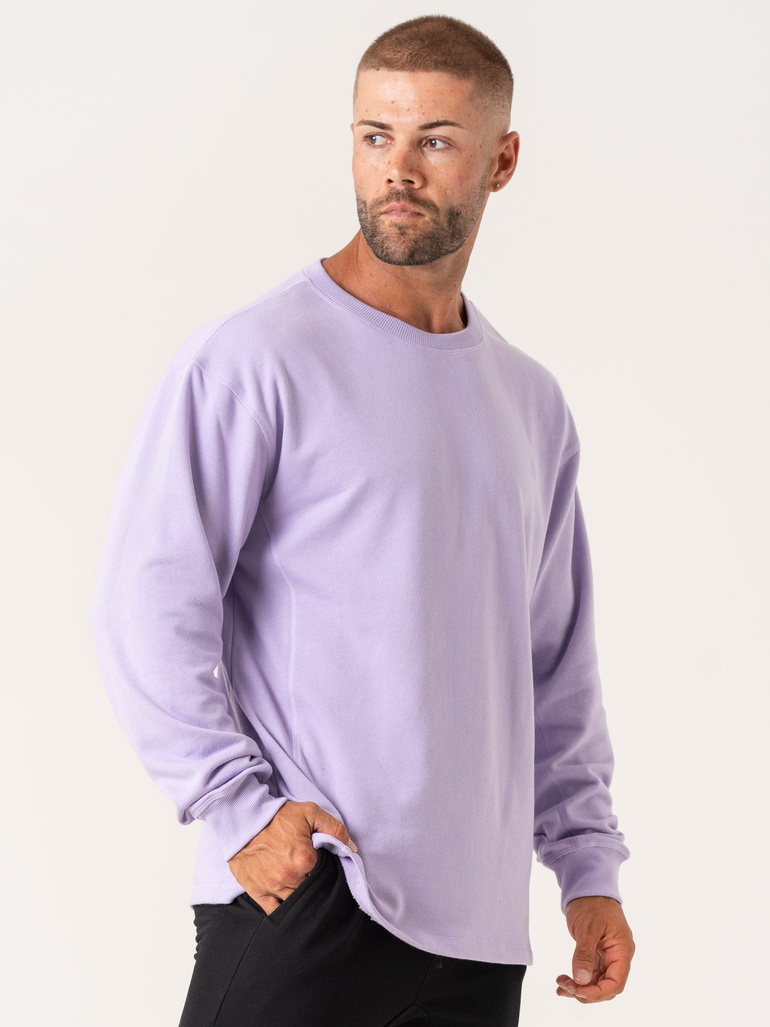 Force Crew Neck T-Shirt for Men - Soft Comfortable Cotton Purple Tee - Casual Wear, Gym, Workout & Everyday Outfit