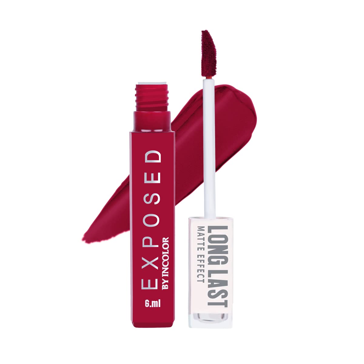INCOLOR Matte Liquid Lipstick - Long Lasting, Lightweight & Creamy Lip Gloss for Women & Girls, 6ml (Shade 12) - Perfect for Daily Wear, Parties & Special Occasions