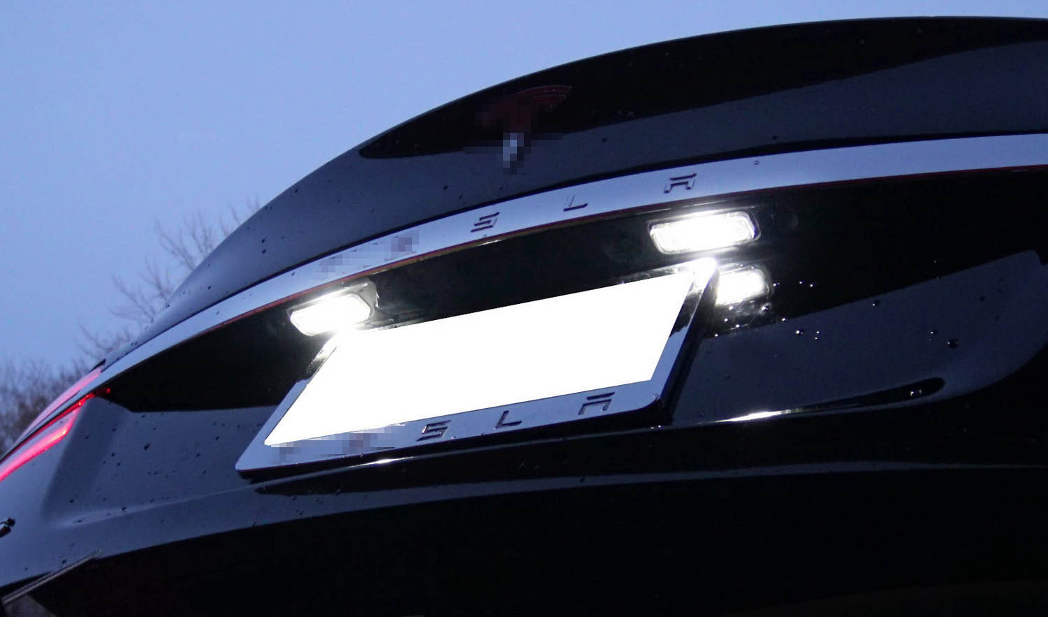 Direct Bolt-On Replacement White Full LED License Plate Lights for 2012-2016 Tesla Model S - Upgrade Your Car Lighting for Nighttime Safety & Style