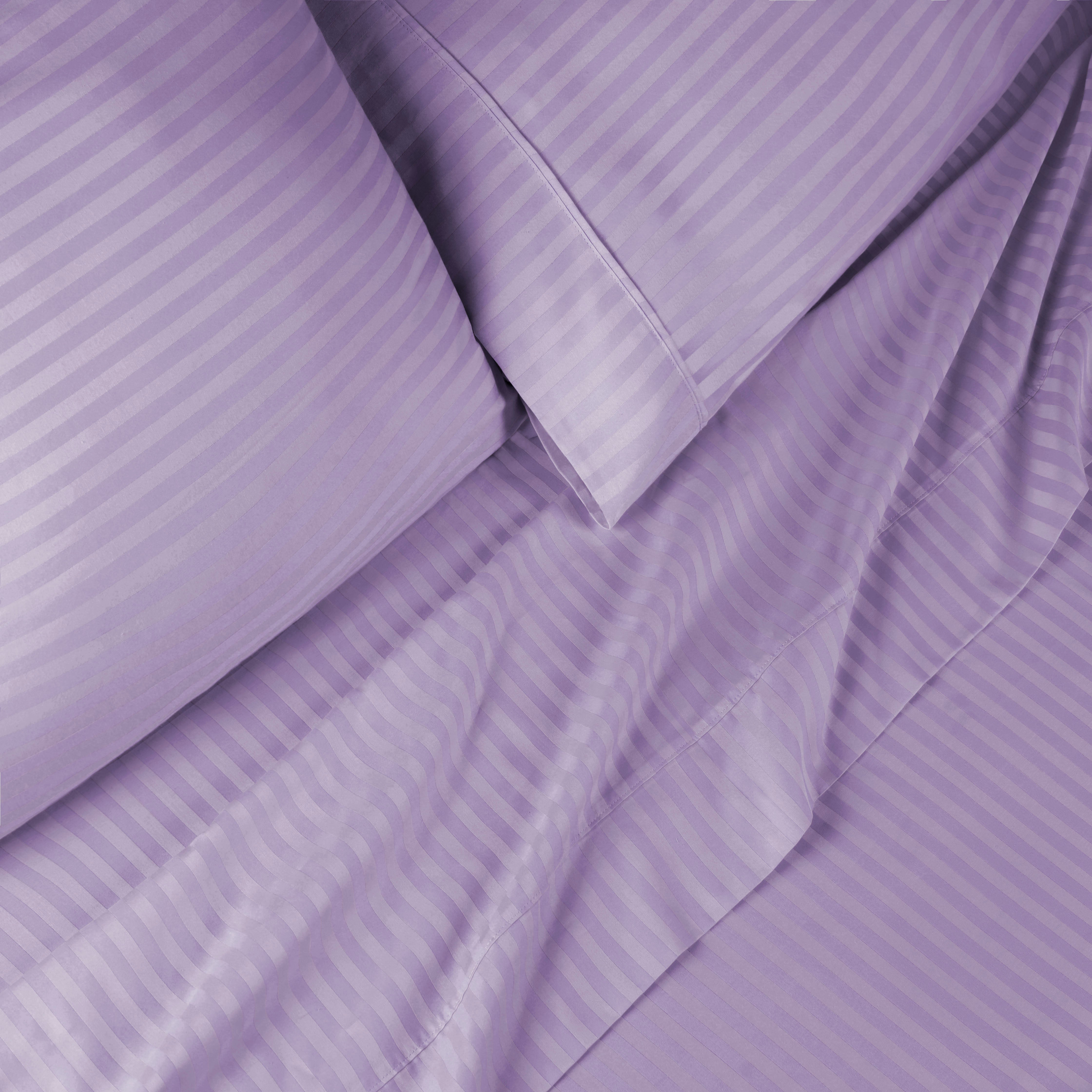 Premium 100% Egyptian Cotton 300 Thread Count Sheet Set - Deep Pocket Fitted, Flat Sheet & Pillowcases - Soft Breathable Bedding for Luxury Hotels & Home Use