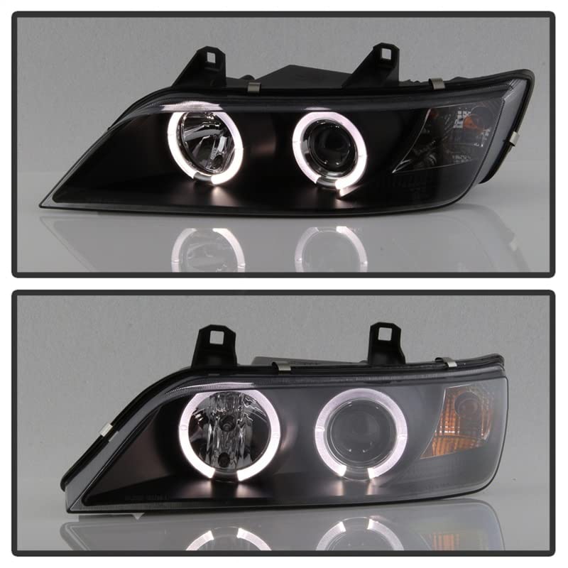 Spyder Auto 5009081 LED Halo Projector Headlights - Black/Clear - High-Performance Lighting for Night Driving & Off-Road Adventures