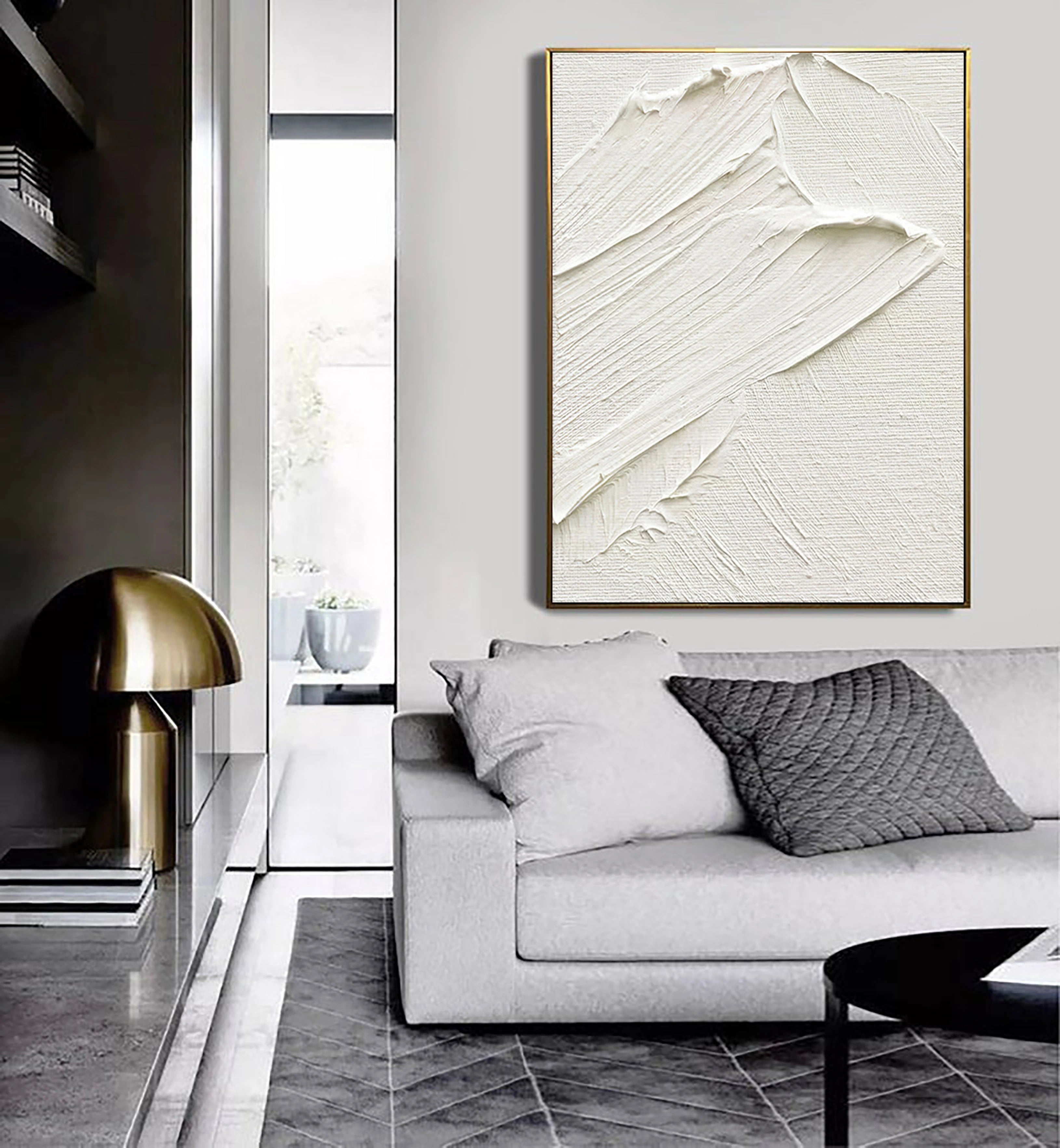 Minimalist Textured Plaster Art Painting - Modern Abstract Wall Decor for Living Room, Bedroom & Office #MM018