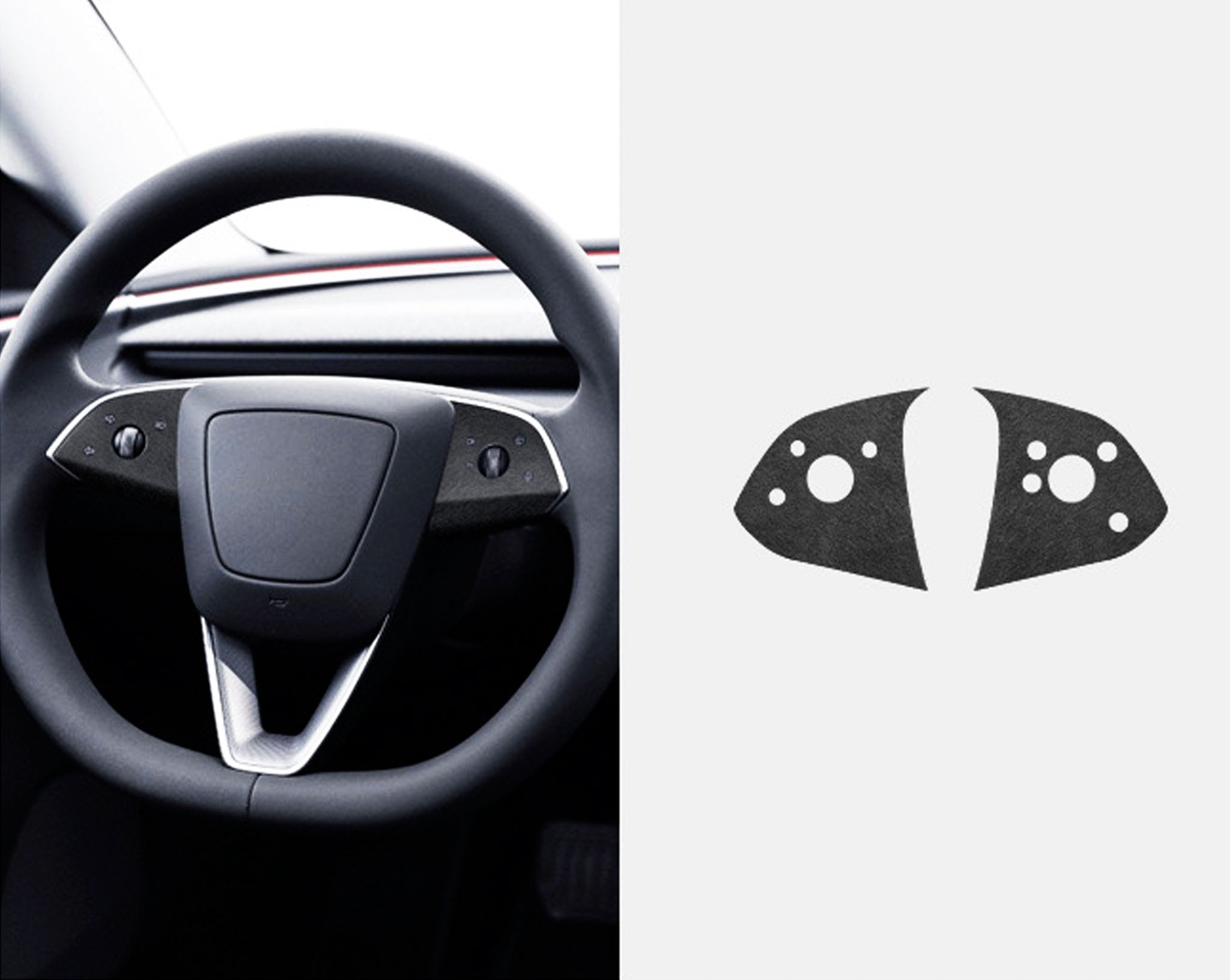 Premium Tesla Alcantara Steering Wheel Cover for 2024+ Model 3 Highland - Luxury Car Interior Upgrade, Enhanced Grip & Comfort - Perfect for Daily Commute & Road Trips