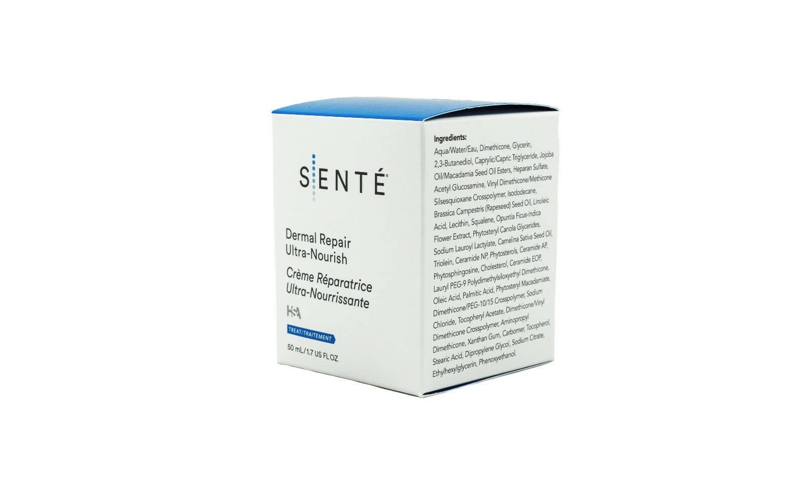 Sente Dermal Repair Ultra-Nourish Cream - Best Rosacea Treatment for Dry, Sensitive Skin | Repairs Skin Barrier, Reduces Redness & Replenishes Moisture - 1.7 Fl Oz - Perfect for Nighttime Skincare Routine & Daily Redness Relief