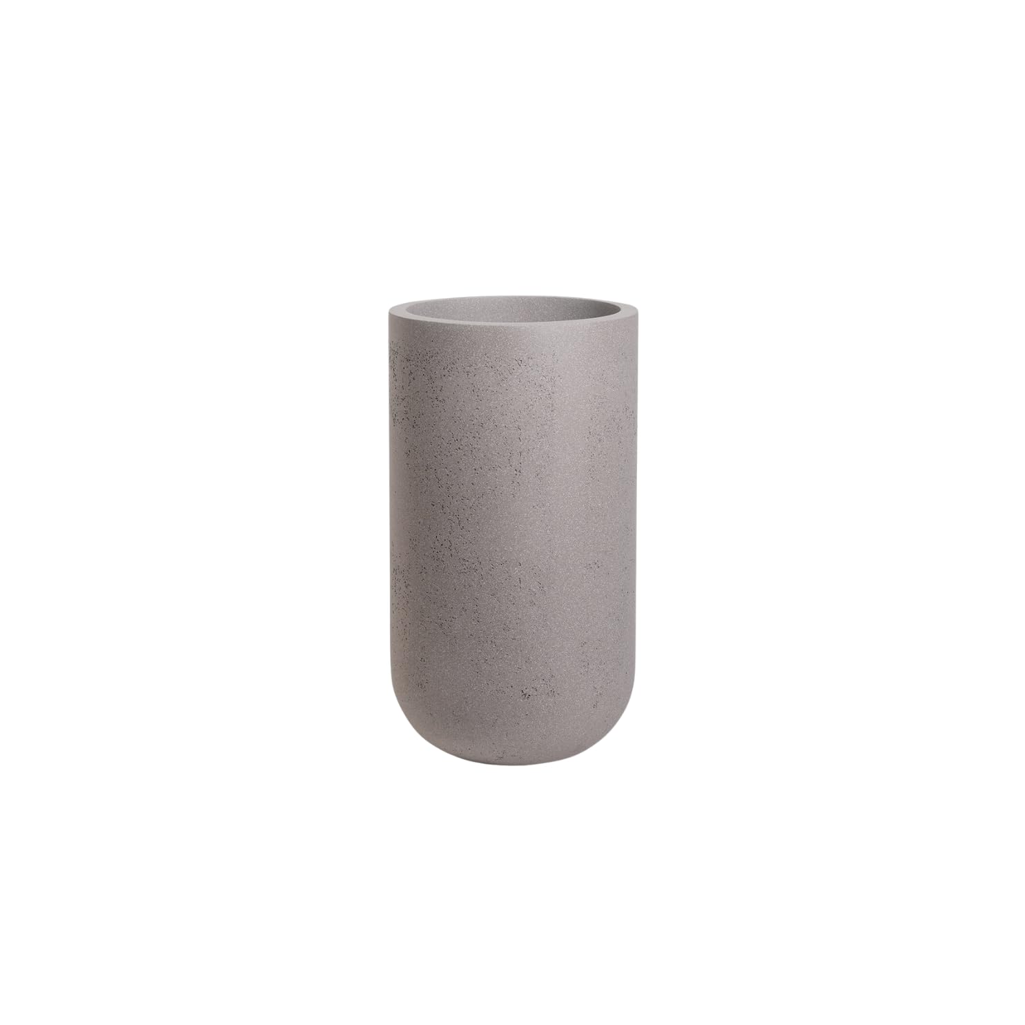 Large Bedford Planter Pot - Durable Fiberglass Indoor/Outdoor Plant Container with Drainage Hole & Removable Plug - Perfect for Patio, Garden, and Home Decor
