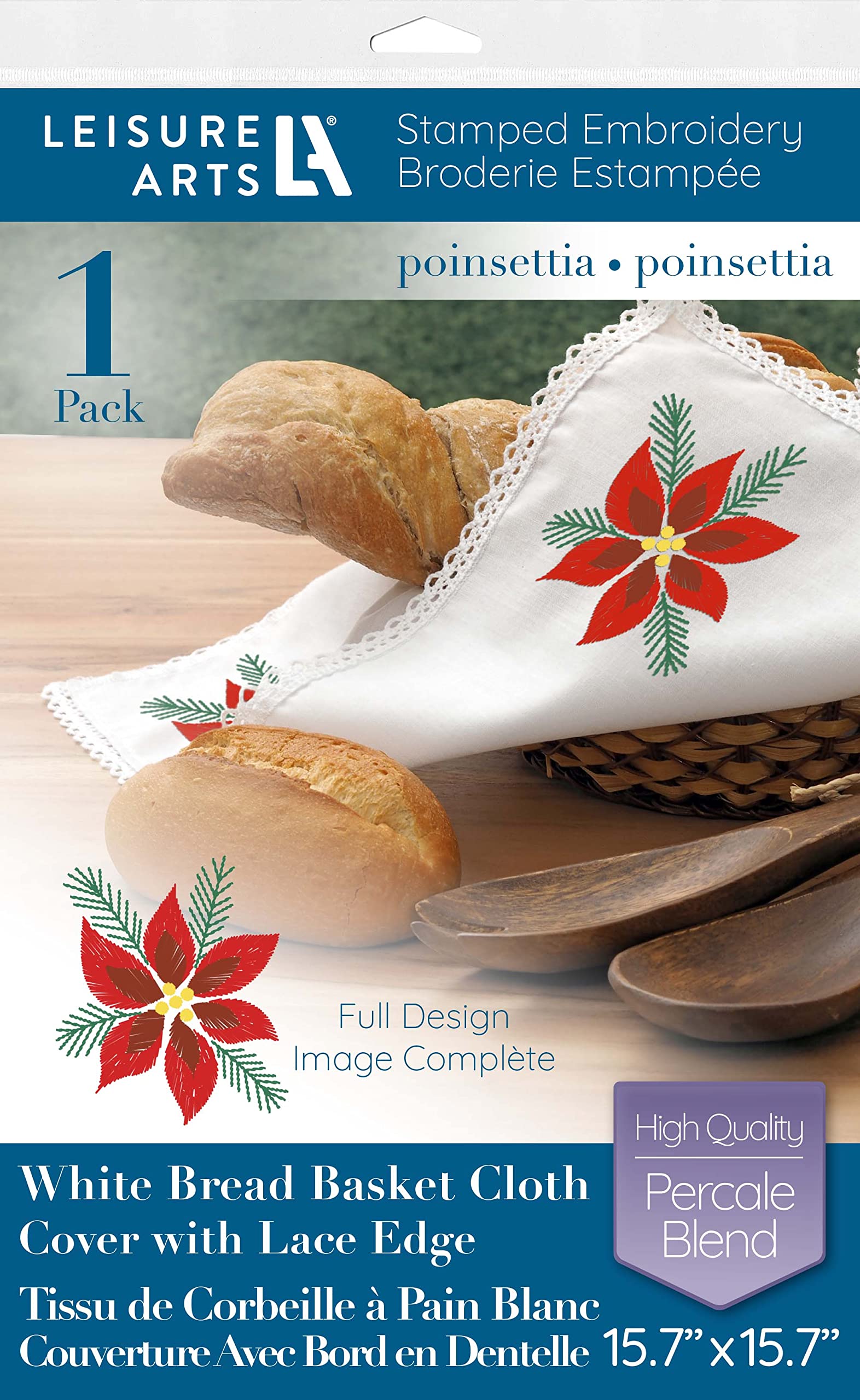 Leisure Arts Bread & Basket Cloth 15.7