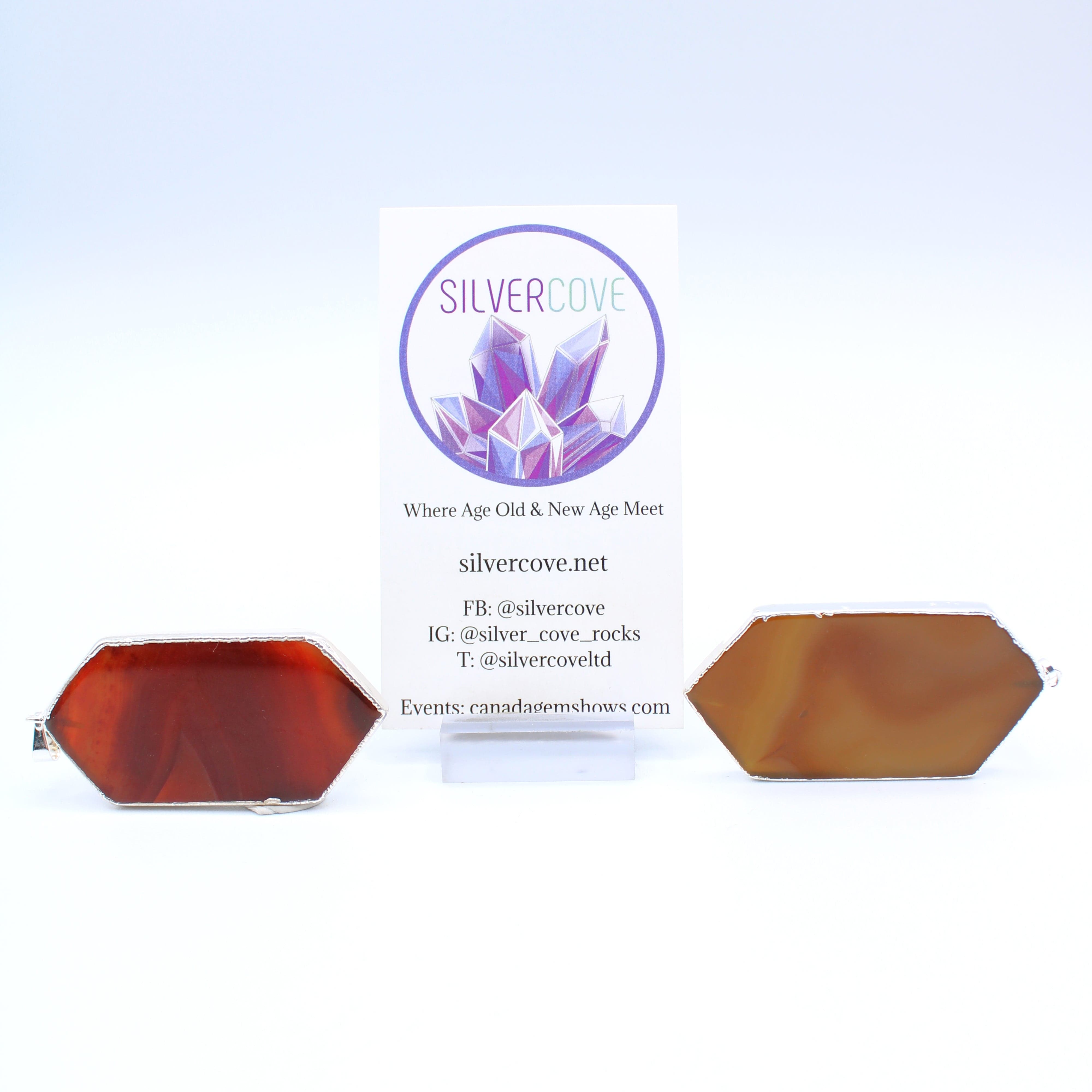 Natural Agate Slice Pendant Necklace - Healing Crystal Jewelry for Women - Boho Chic Accessory for Meditation, Yoga & Spiritual Healing
