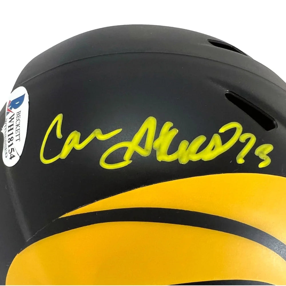 Cam Akers Autographed Los Angeles Rams Eclipse Mini Helmet with COA - Officially Licensed NFL Collectible for Fans, Sports Memorabilia & Home Decor