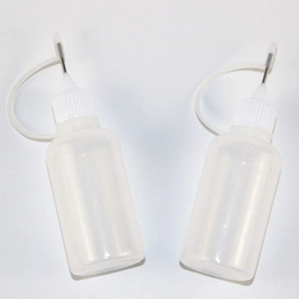30ml Empty Glue Bottle with Precision Needle Tip - Refillable Applicator for Paper Quilling, DIY Crafts, Scrapbooking - Durable Plastic Glue Dispenser for Art Projects & Home Decor