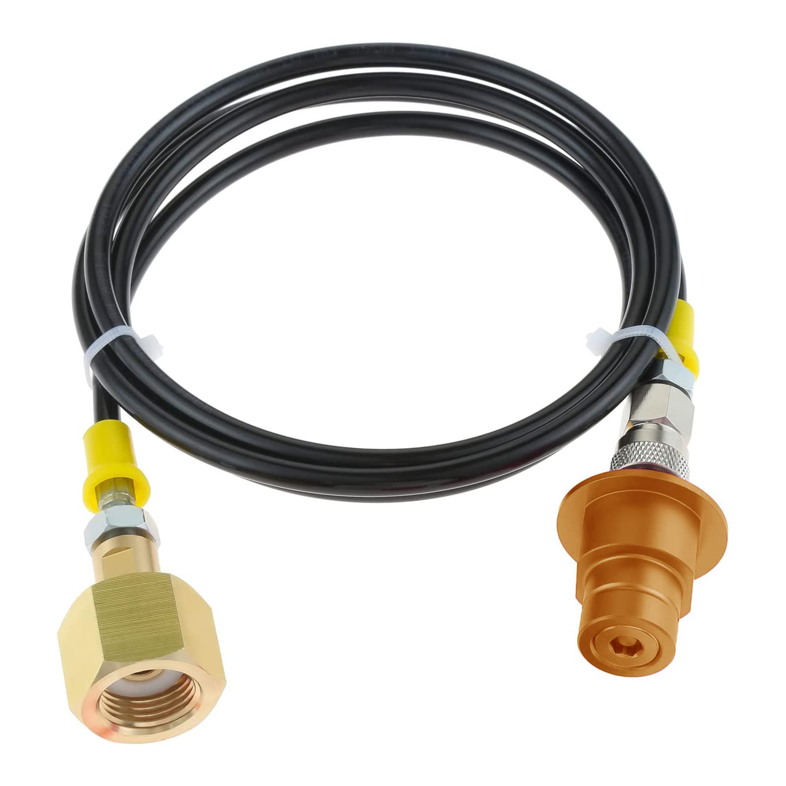 CGA320 Adapter Hose Kit for SodaStream - CO2 Tank to Soda Maker Conversion Kit with Premium Hose - Perfect for Home Carbonation & Commercial Soda Dispensing Systems