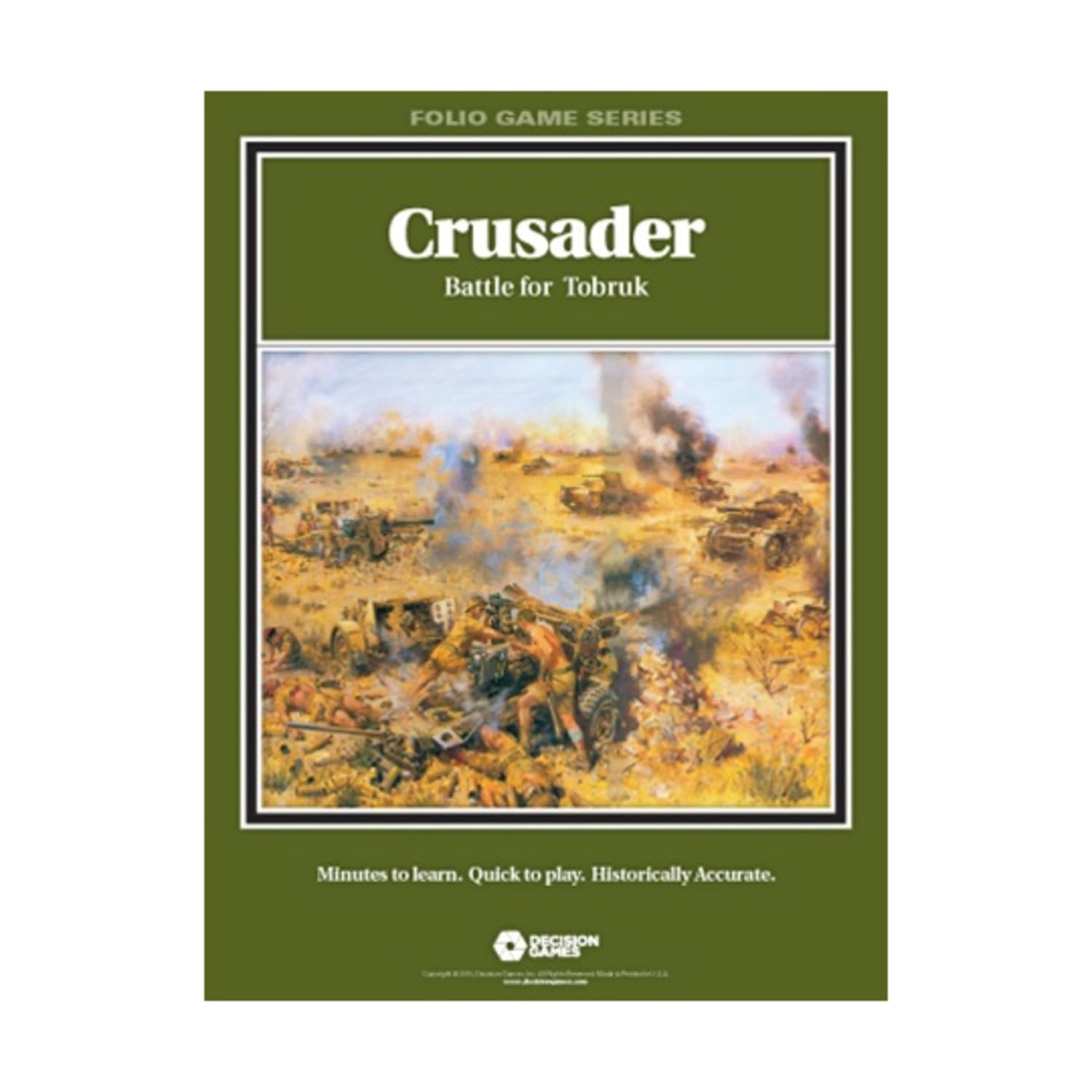 Decision Games Crusader - Battle for Tobruk WWII Strategy Board Game | Historical Wargaming for Adults & Collectors | Perfect for Game Nights & Military History Enthusiasts