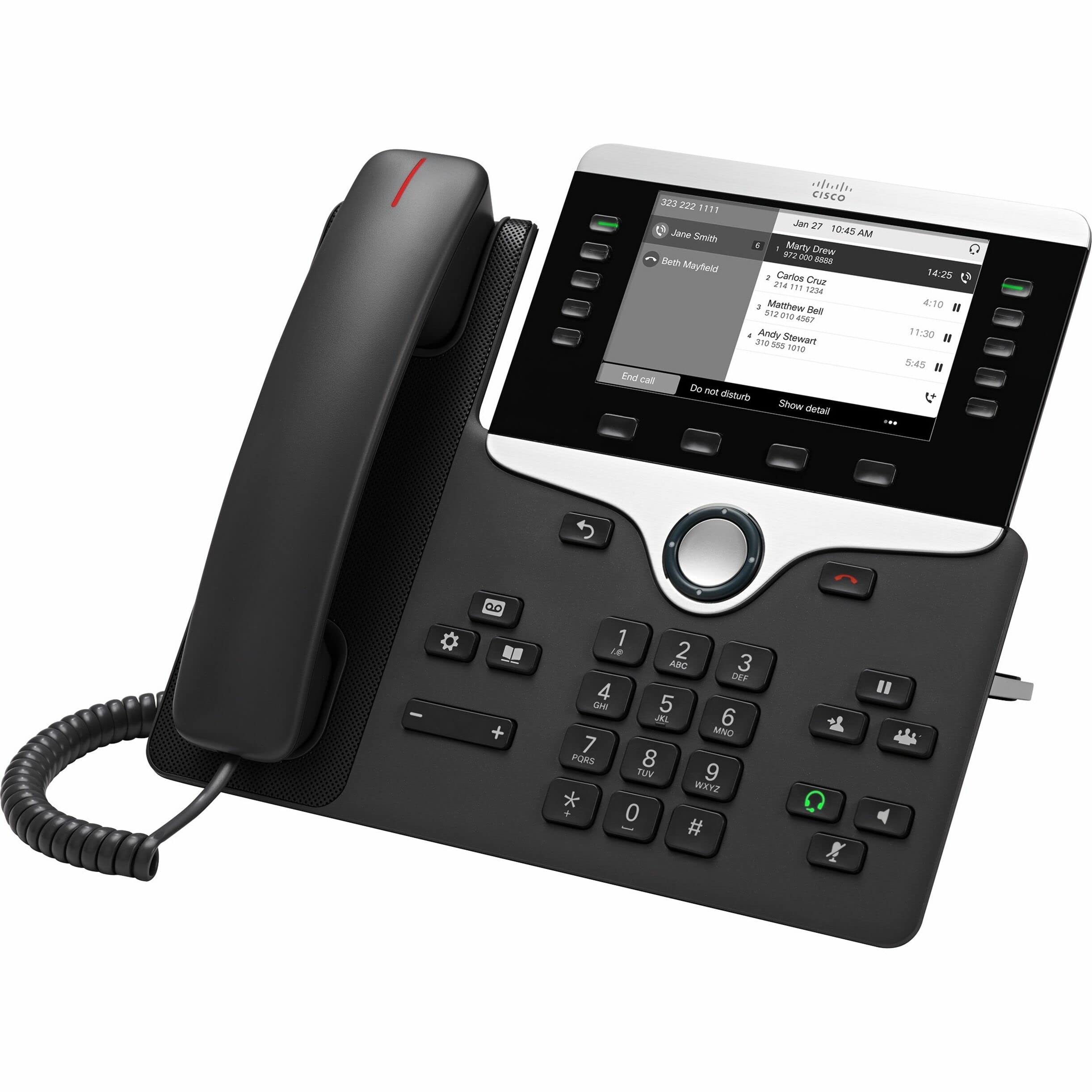 Cisco 8811 IP Phone - Business VoIP Desk Phone with Wall Mountable Design - Charcoal Black - Ideal for Office, Call Center & Remote Work