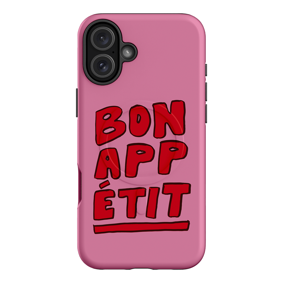 Stylish Bon Appetit Red Phone Case - Durable Protective Cover for iPhone & Samsung - Perfect for Foodies & Cooking Enthusiasts
