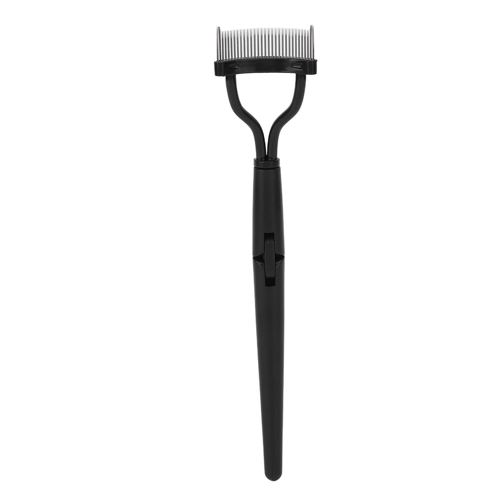 2pcs Stainless Steel Eyelash Comb Set - Foldable Lash Separator & Grooming Brush for Perfect Lashes | Professional Makeup Tool for Eyelash Extensions, Mascara Application & At-Home Beauty Care