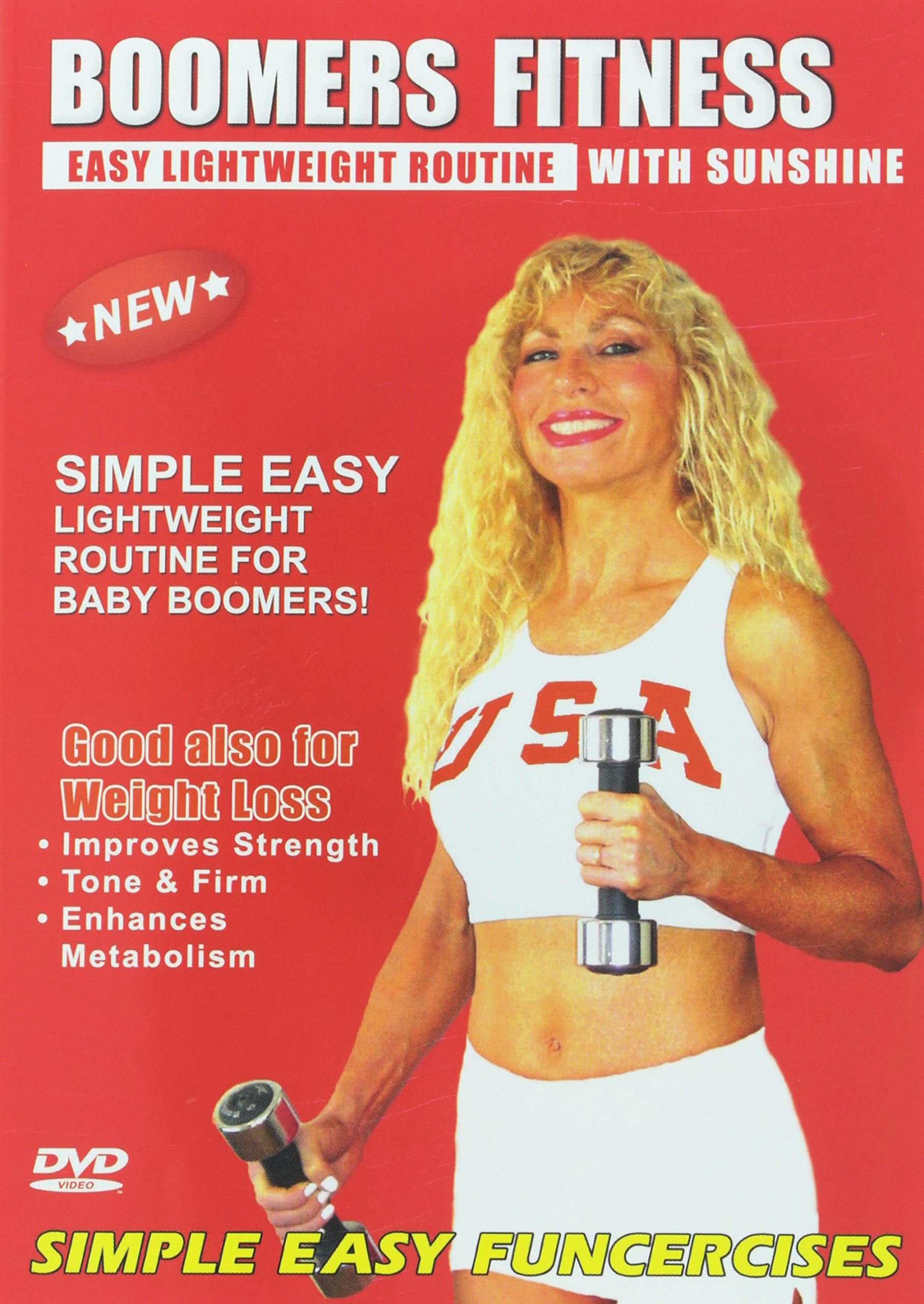 Boomers Exercise DVD - Easy Light Weights Workout for Seniors Over 50 | Strength, Balance & Weight Loss Training with Dumbbells | Home Fitness for Active Adults & Retirement Lifestyle