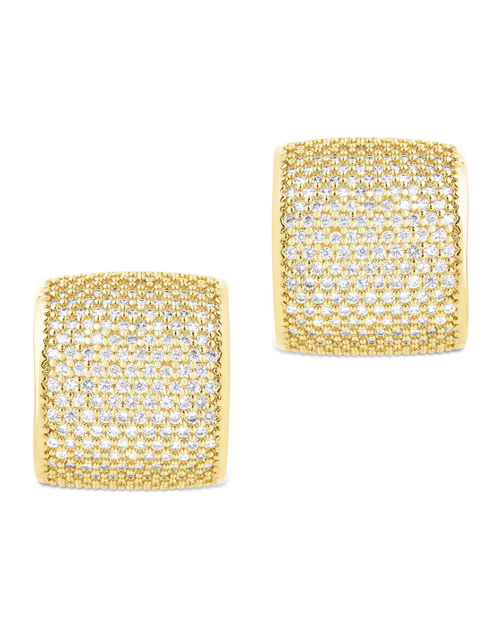 Simone CZ Stud Earrings for Women - Sparkling Cubic Zirconia Earrings for Daily Wear, Parties & Gifts | Hypoallergenic, Durable & Elegant Jewelry