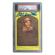 Eddie Mathews Autographed 4x6 Milwaukee Braves HOF Plaque Card - PSA/DNA Certified #85025796 - Perfect for Baseball Memorabilia Collections & Sports Fan Gifts
