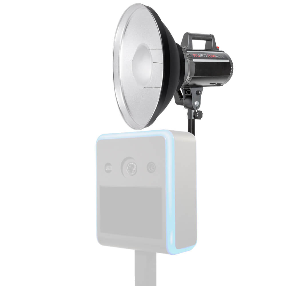 LUMI200 Single Flash Booth Light Portrait Kit with Beauty Dish - Professional Studio Lighting for Photography, Portraits & Product Shots - Perfect for Home Studios, YouTube Videos & Social Media Content