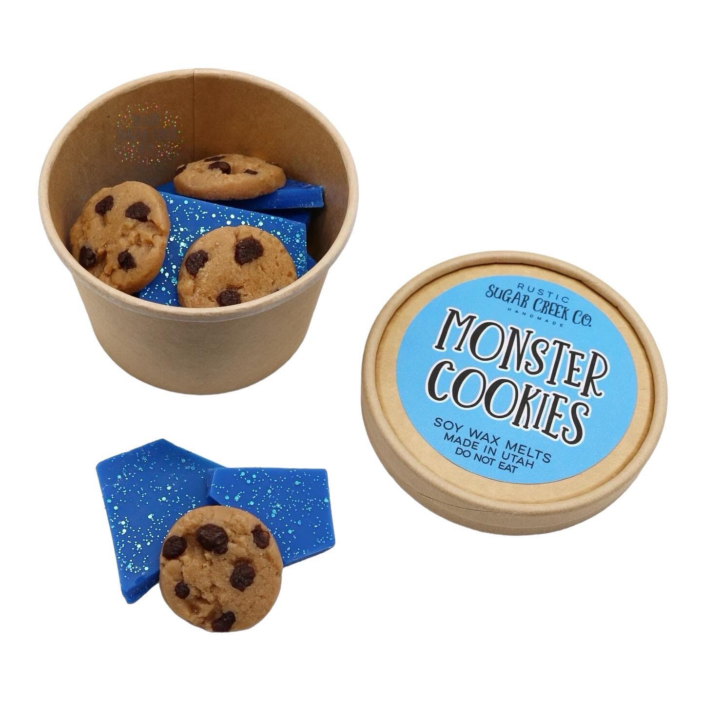 Monster Cookies Snap Bars Brittle Wax Melts - Chocolate Chip Cookie Scented Wax Cubes for Wax Warmers - Bakery-Inspired Fragrance Wax Melts for Home, Office & Gifts