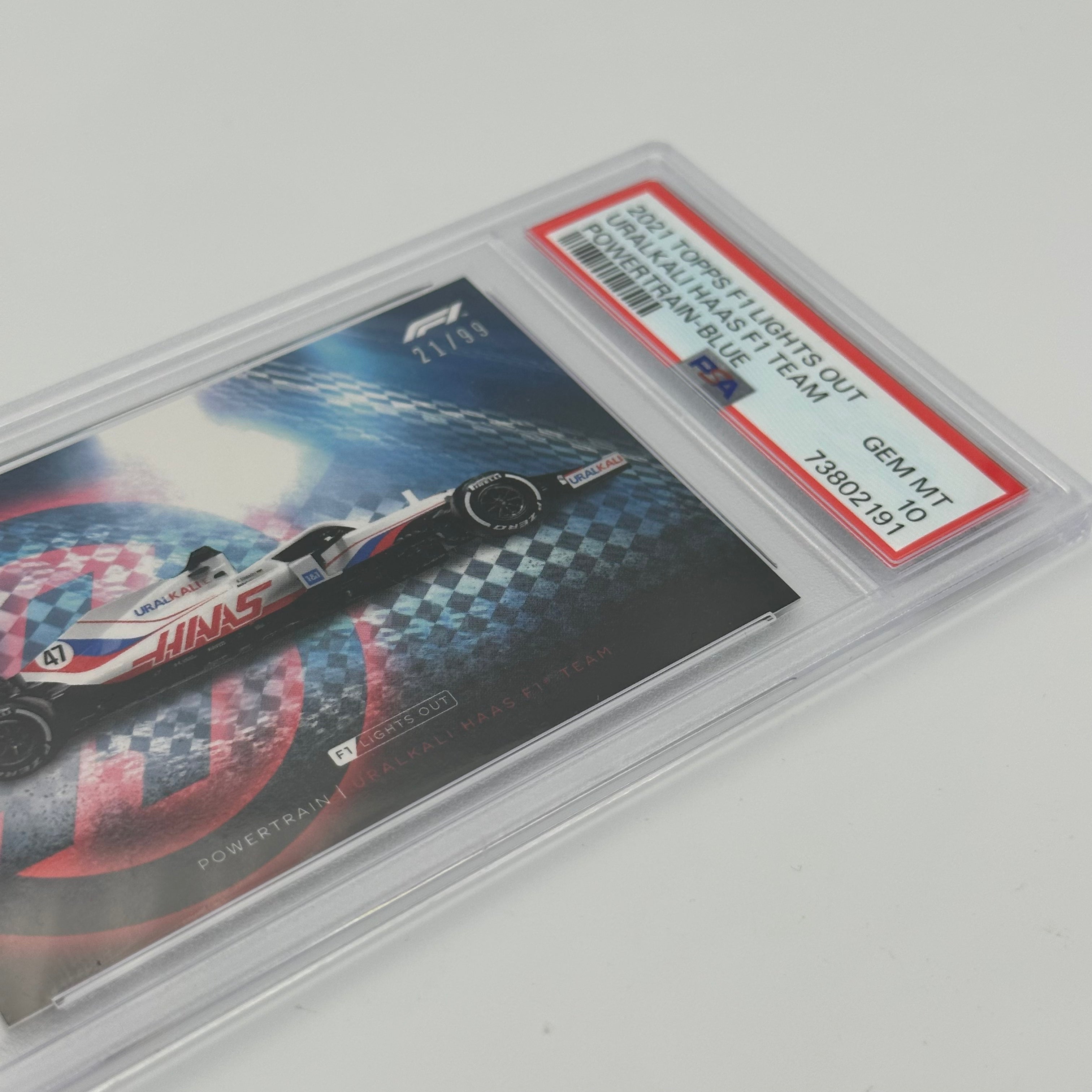 PSA 10 Graded 2021 Uralkali Haas F1 Team Power Train Blue Racing Card - Perfect for F1 Collectors & Motorsport Memorabilia Displays