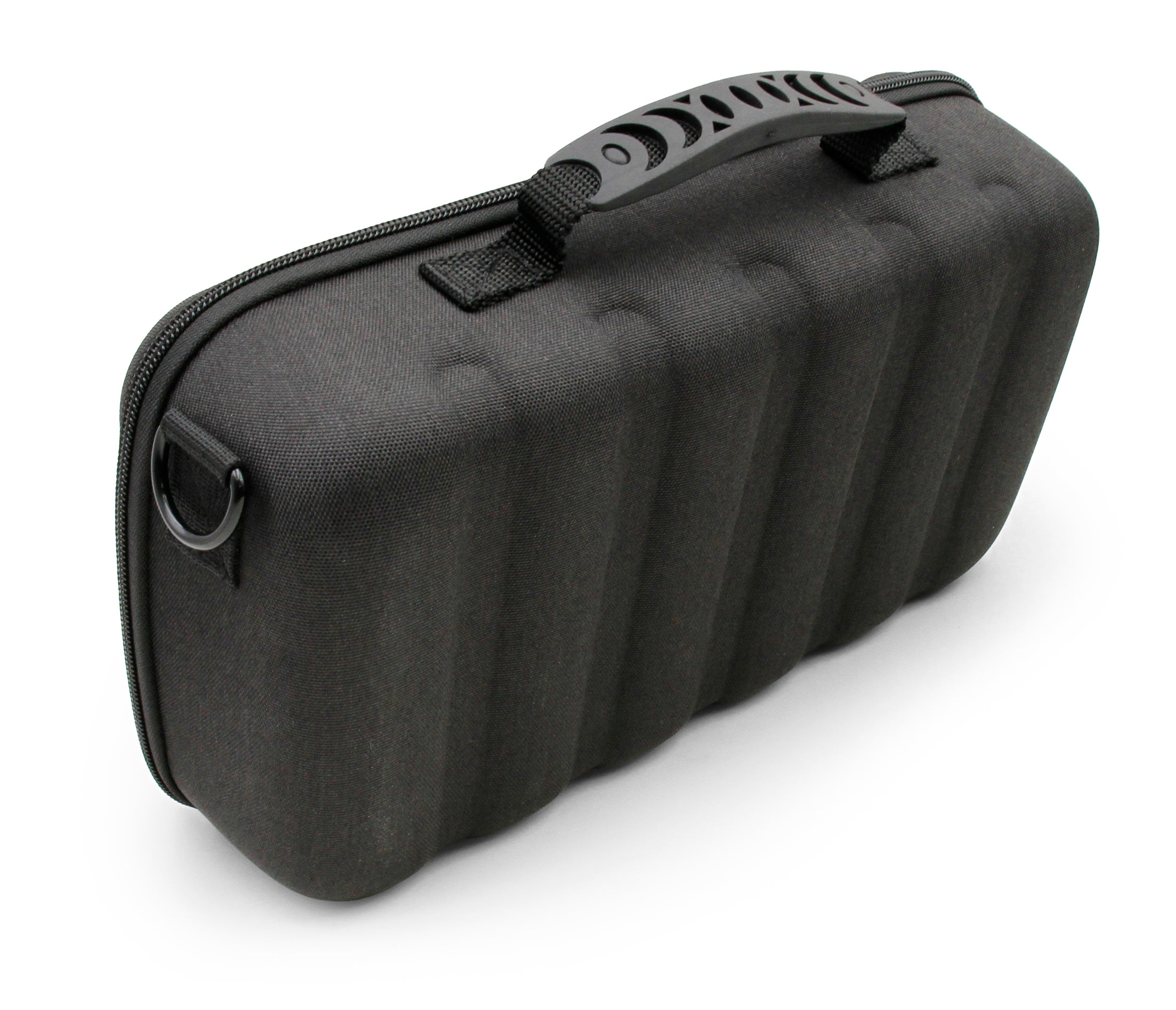 CASEMATIX Professional Hair Clipper Case - Holds 3 Electric Clippers, Trimmers & Hair Buzzers with T-Finishers - Durable Storage Organizer for Barbers & Stylists - Perfect for Salon, Home or Travel Use