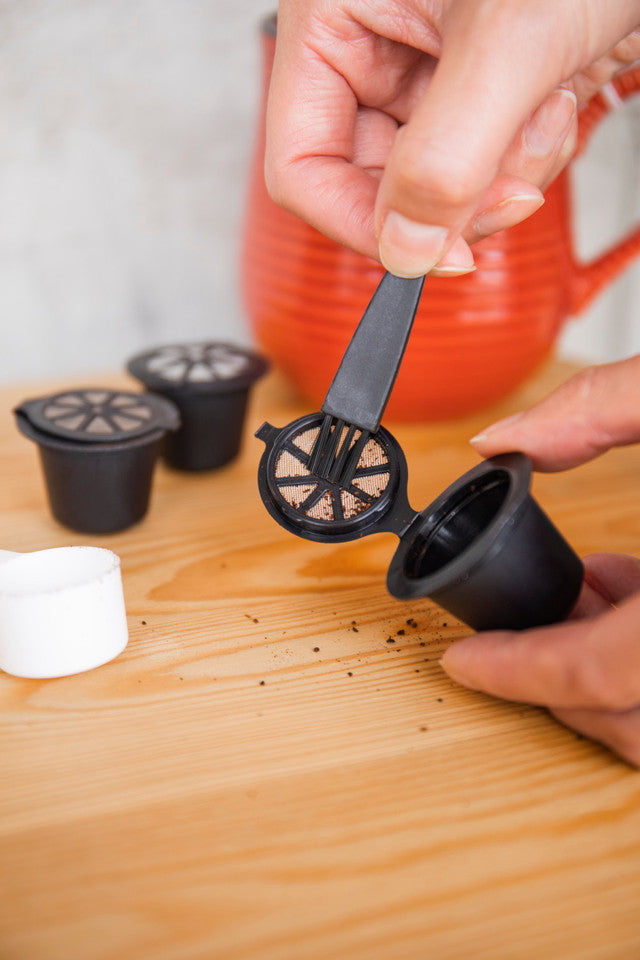 Reusable Nespresso™️ Compatible Coffee Pods - 3 Pack for Eco-Friendly & Cost-Saving Brewing at Home or Office
