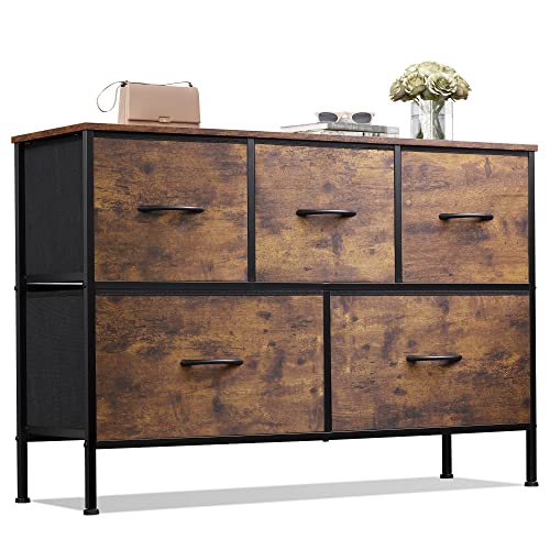 Rustic Brown Wood Grain Print