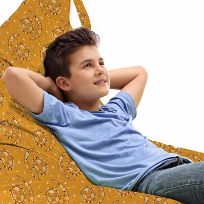 A Celestial Journey to Comfort: The Ambesonne Sun and Moon Lounger Chair Bag
