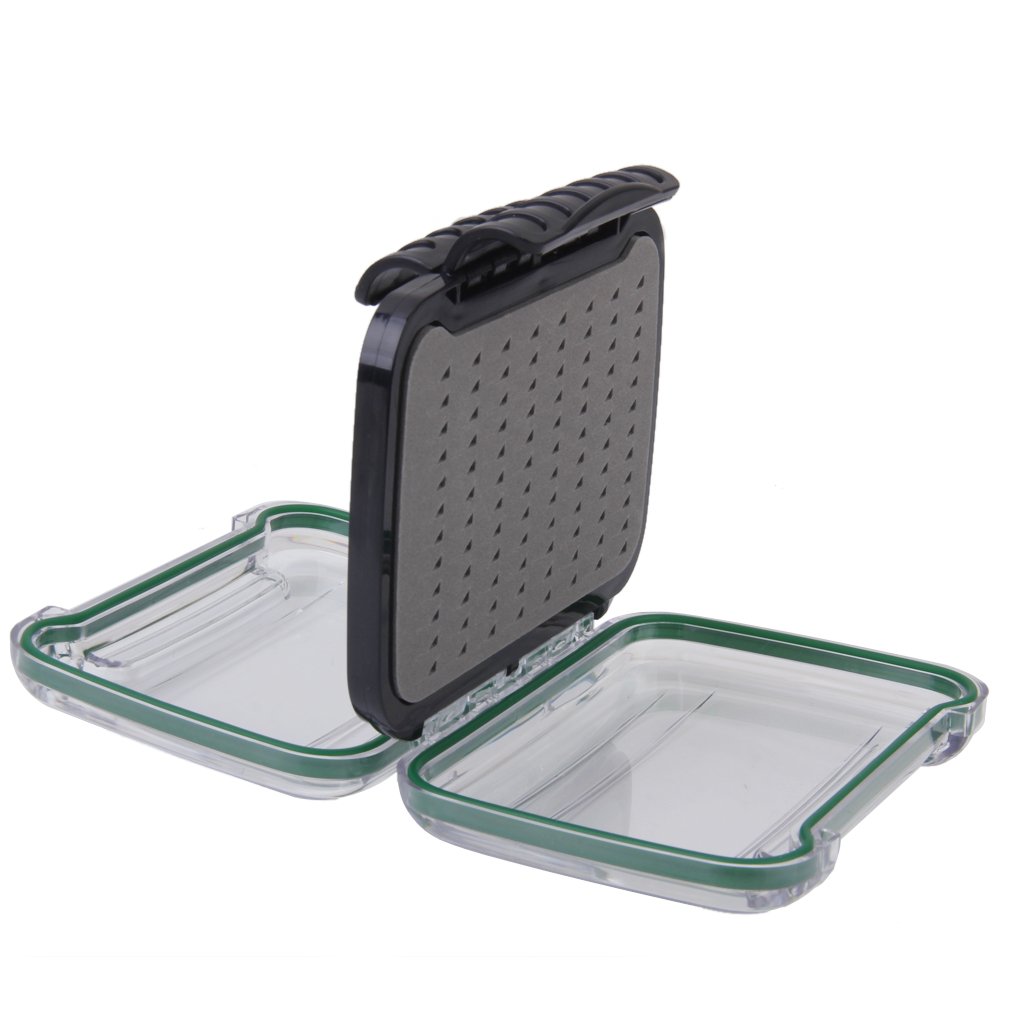Waterproof Fly Fishing Box - Dual-Sided Clear Lure Storage Case for Trout, Bass, and Saltwater Fishing - Perfect for Fly Fishing, Stream Fishing, and Outdoor Adventures