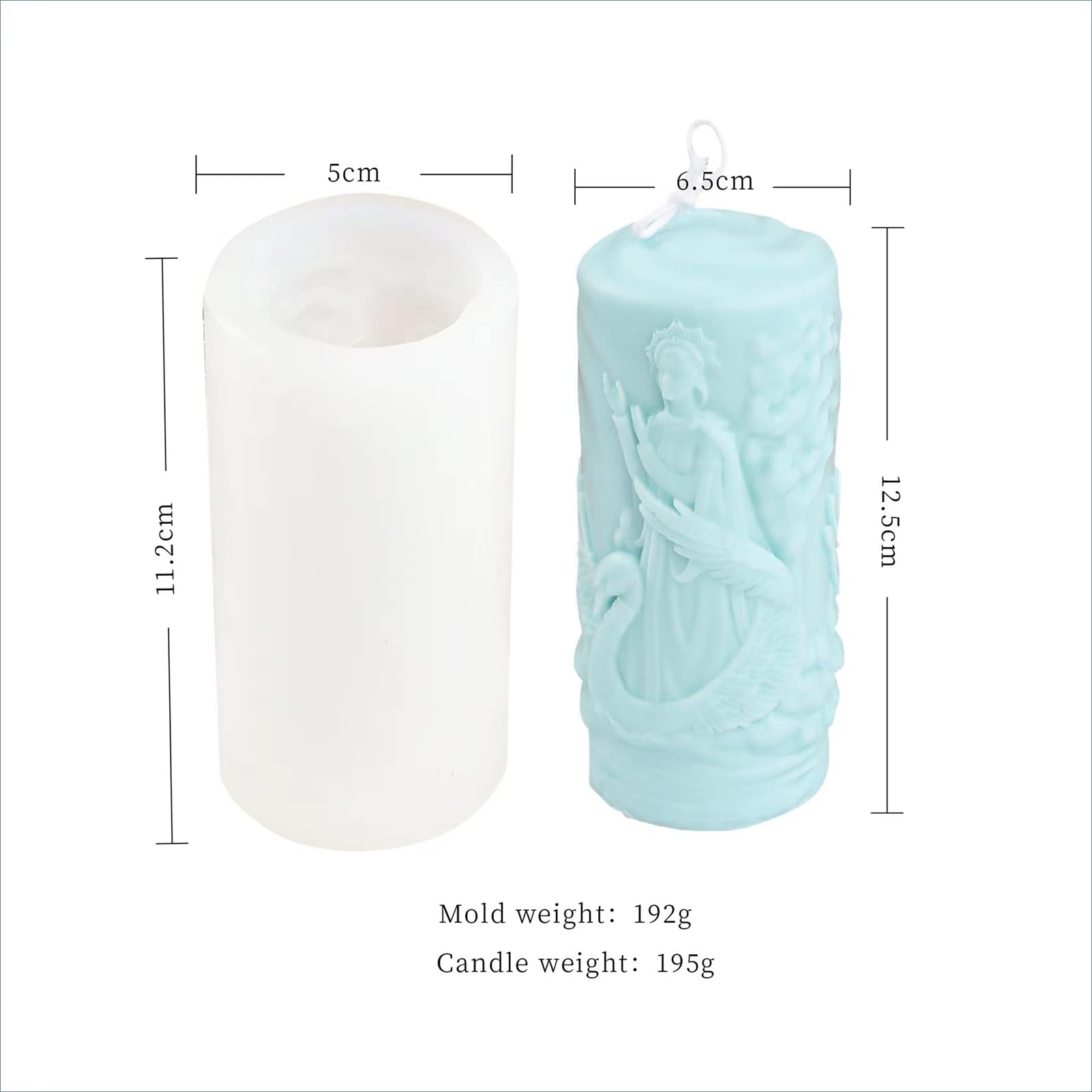 Premium Silicone Soap Molds for DIY Crafts - Beautiful Indian Girl & Floral Design for Handmade Soap Making | Perfect for Home Spa, Wedding Favors, and DIY Gift Supplies by YSCEN