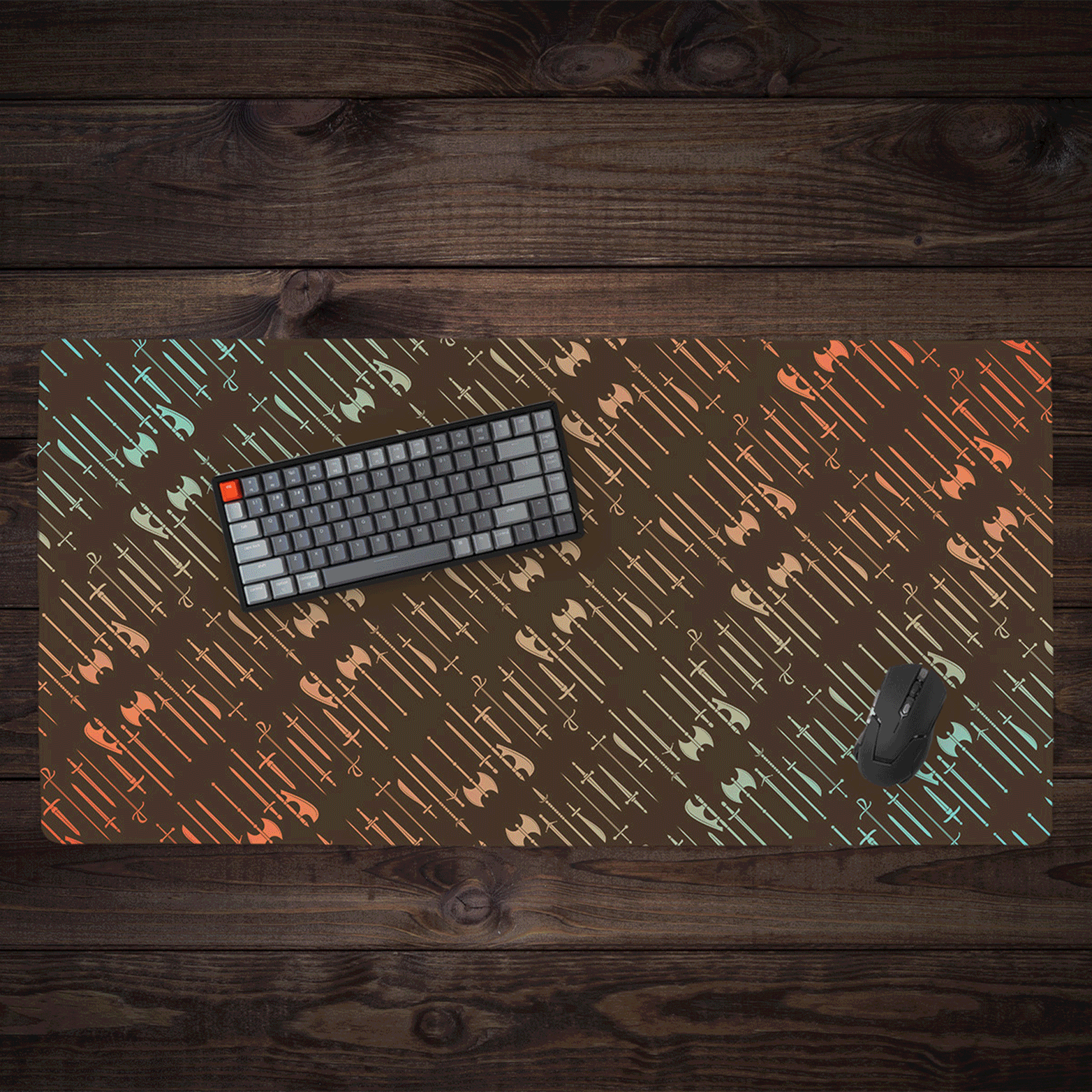 Blacksmith's Armory XXL Gaming Mouse Pad - Extra Large Extended Keyboard & Mouse Mat for PC, Laptop, Desk - Perfect for Gamers, Office Work & Home Use