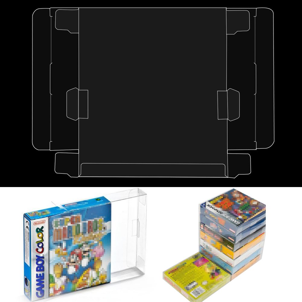 10Pcs Clear Scratch-Resistant Plastic Game Card Storage Cases for Game Boy & GBA - Protective Cartridge Holders for Nintendo DS, Switch Games - Perfect for Collectors & Travel Organization