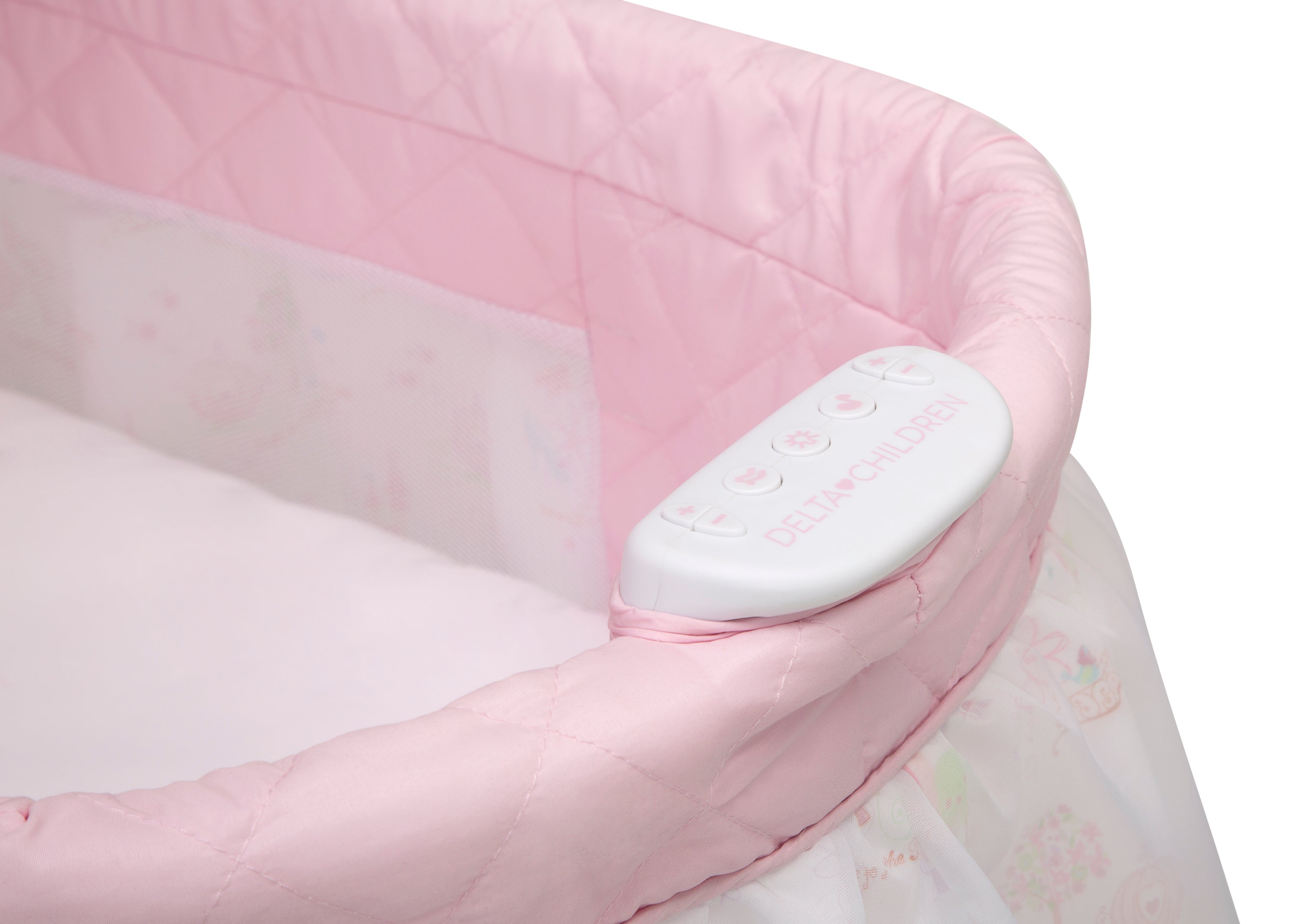 Best Gliding Bassinet for Newborns - Smooth Rocking Motion for Better Sleep - Perfect for Nursery, Bedroom & Travel