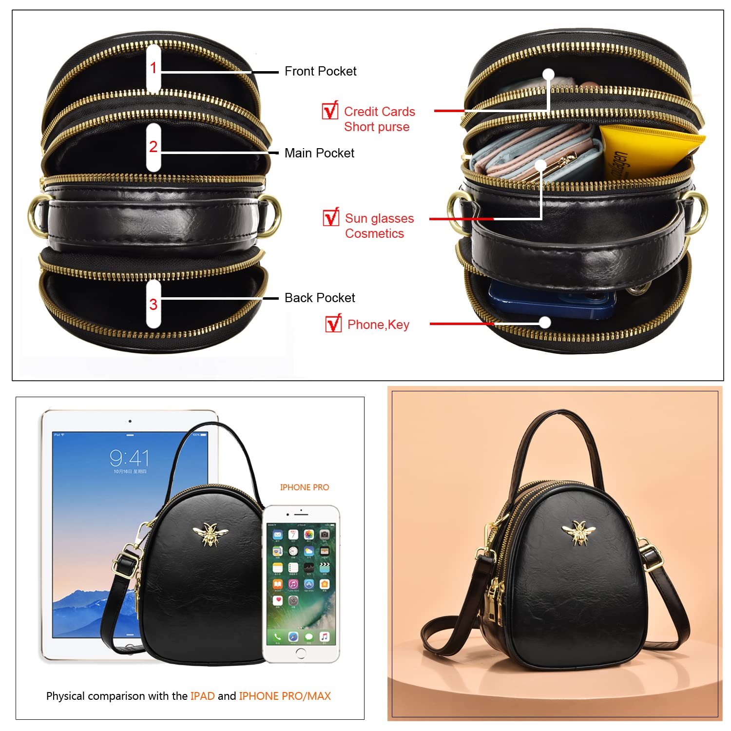 Stylish Women's Small Crossbody Bag - Fashionable Shoulder Purse & Messenger Handbag for Everyday Use, Travel, and Shopping