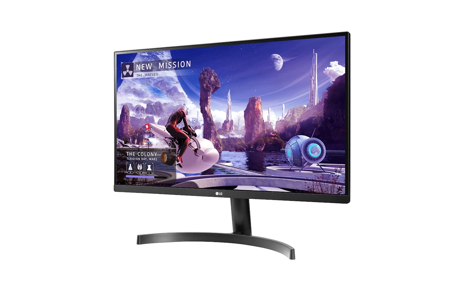 LG 27QN600-B 27-Inch QHD IPS Monitor - 2560x1440 Resolution, AMD FreeSync, 99% sRGB, HDR10, 3-Side Borderless Design - Ideal for Gaming, Graphic Design & Office Work (Black)