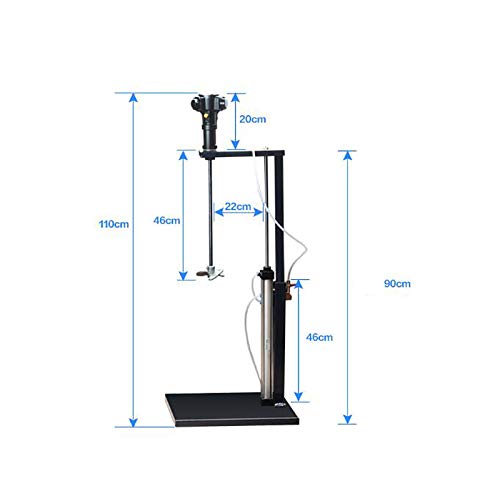 T-King Automatic Pneumatic Paint Mixer - 5 Gallon (20L) Air Agitator Blender Stirrer for Paint, Ink, Epoxy & Resin - Industrial Mixing Machine for DIY Projects, Auto Body Shops & Professional Workshops
