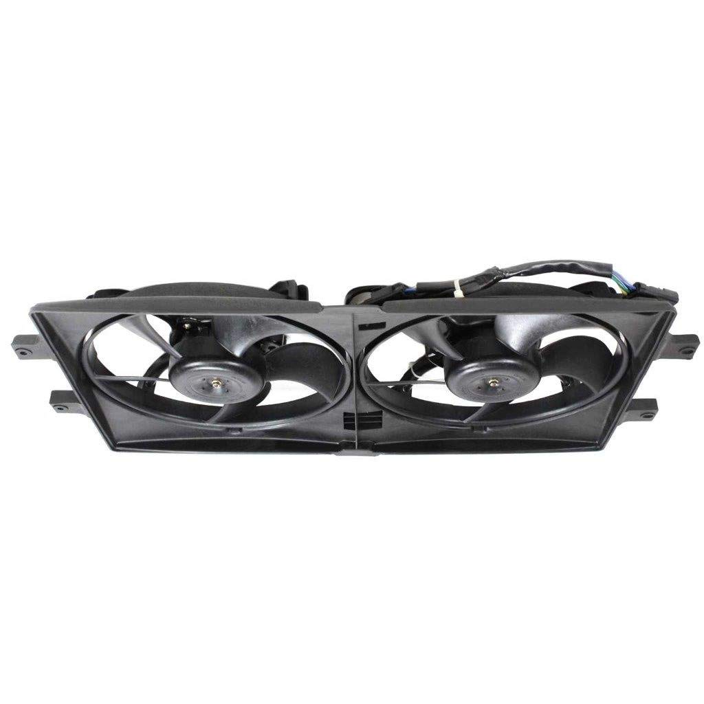 Chrysler LHS Radiator Cooling Fan Assembly 1999 2000 2001 - Dual Electric Fan Replacement Part CH3115103 5066160AA - Perfect for Engine Overheating Prevention & AC Performance