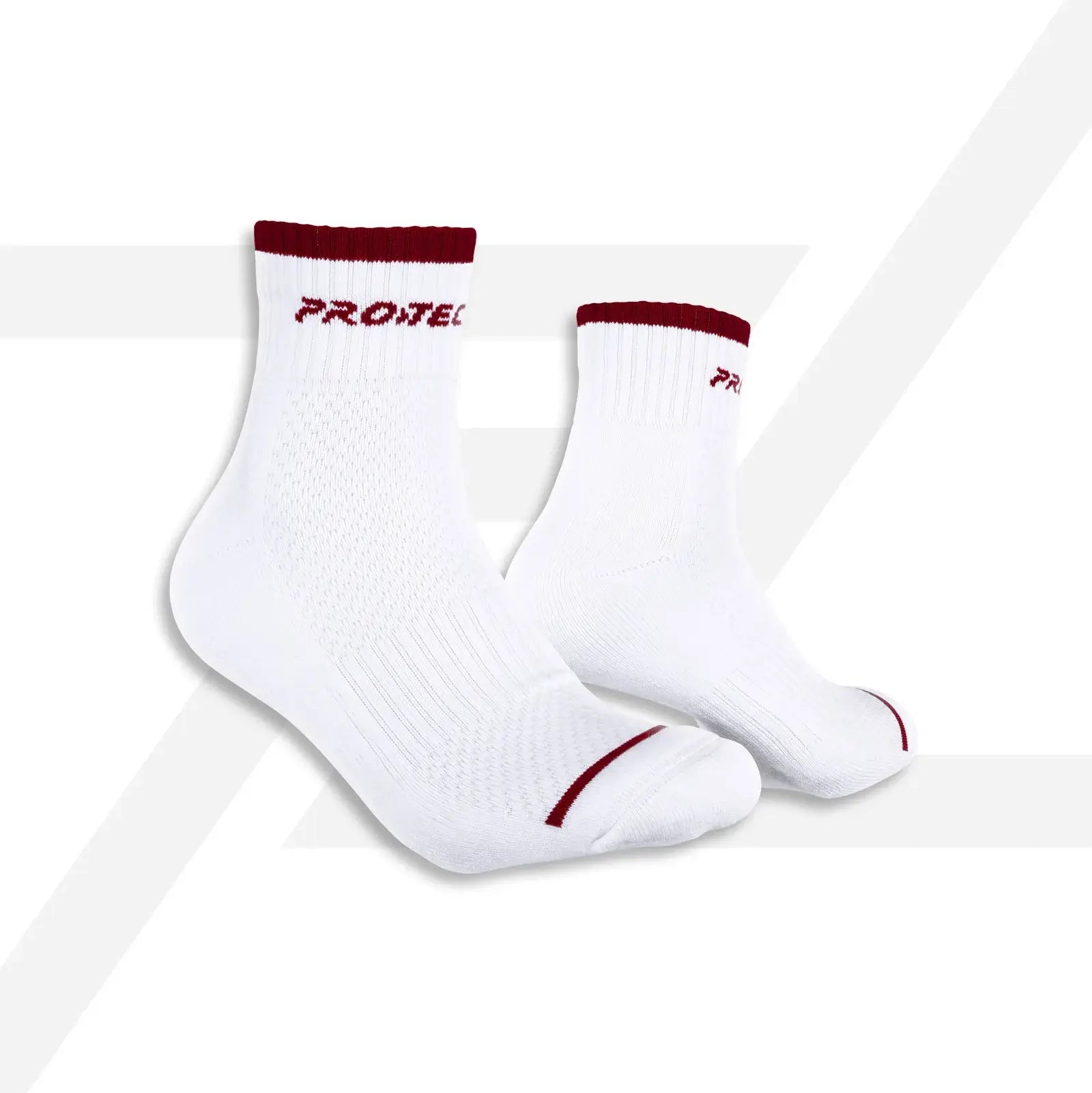 PROTECH Cotton Quarter Sport Socks QS1002 - Breathable Athletic Socks for Running, Gym & Outdoor Activities - Comfortable Cushioned Socks for Men & Women
