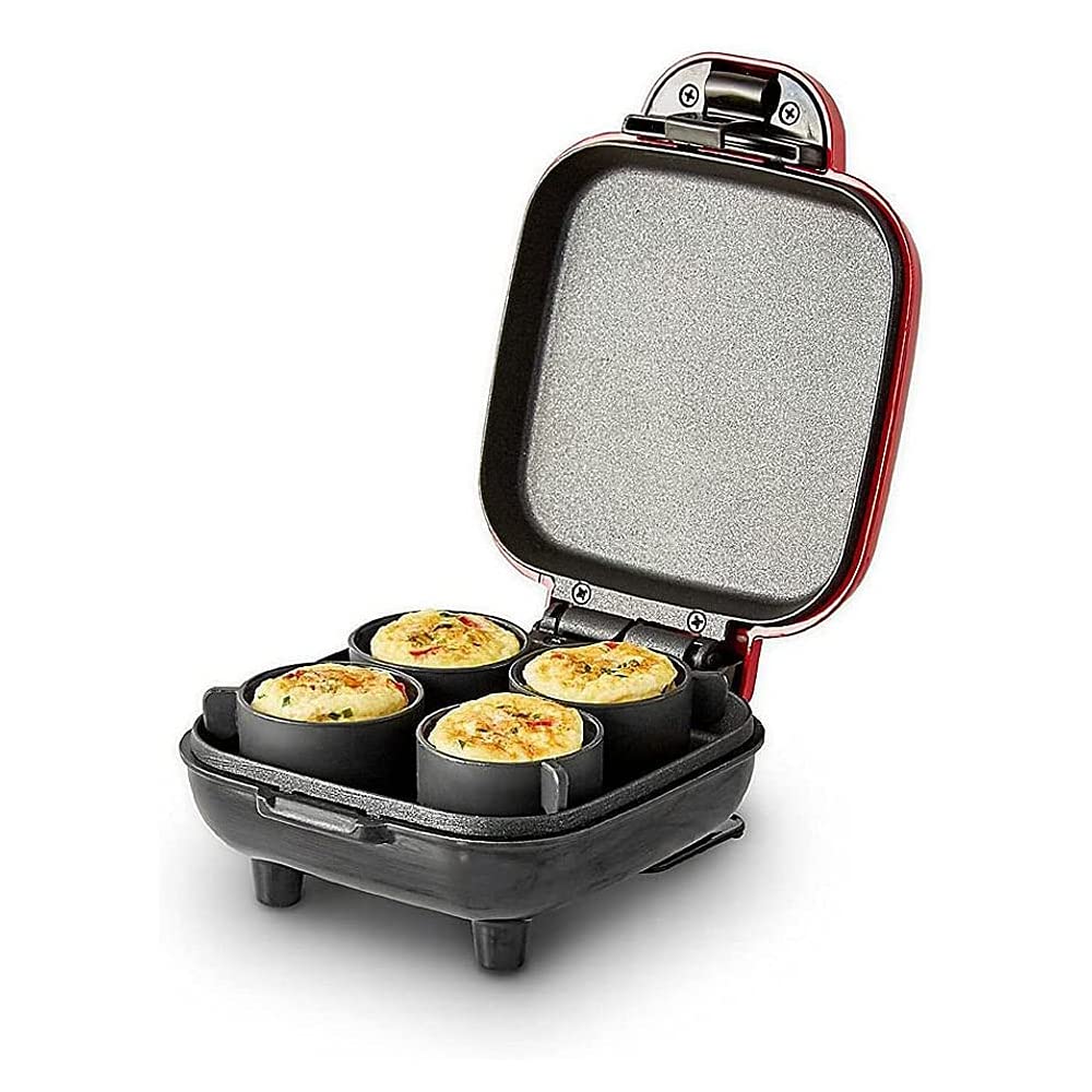 Candora Sous Vide Style Egg Bite Maker with 4 Mini & 1 Large Silicone Molds - Perfect for Breakfast Sandwiches, Healthy Snacks, Keto Meals & Desserts - Ideal for Home Cooking, Meal Prep & Office Lunches