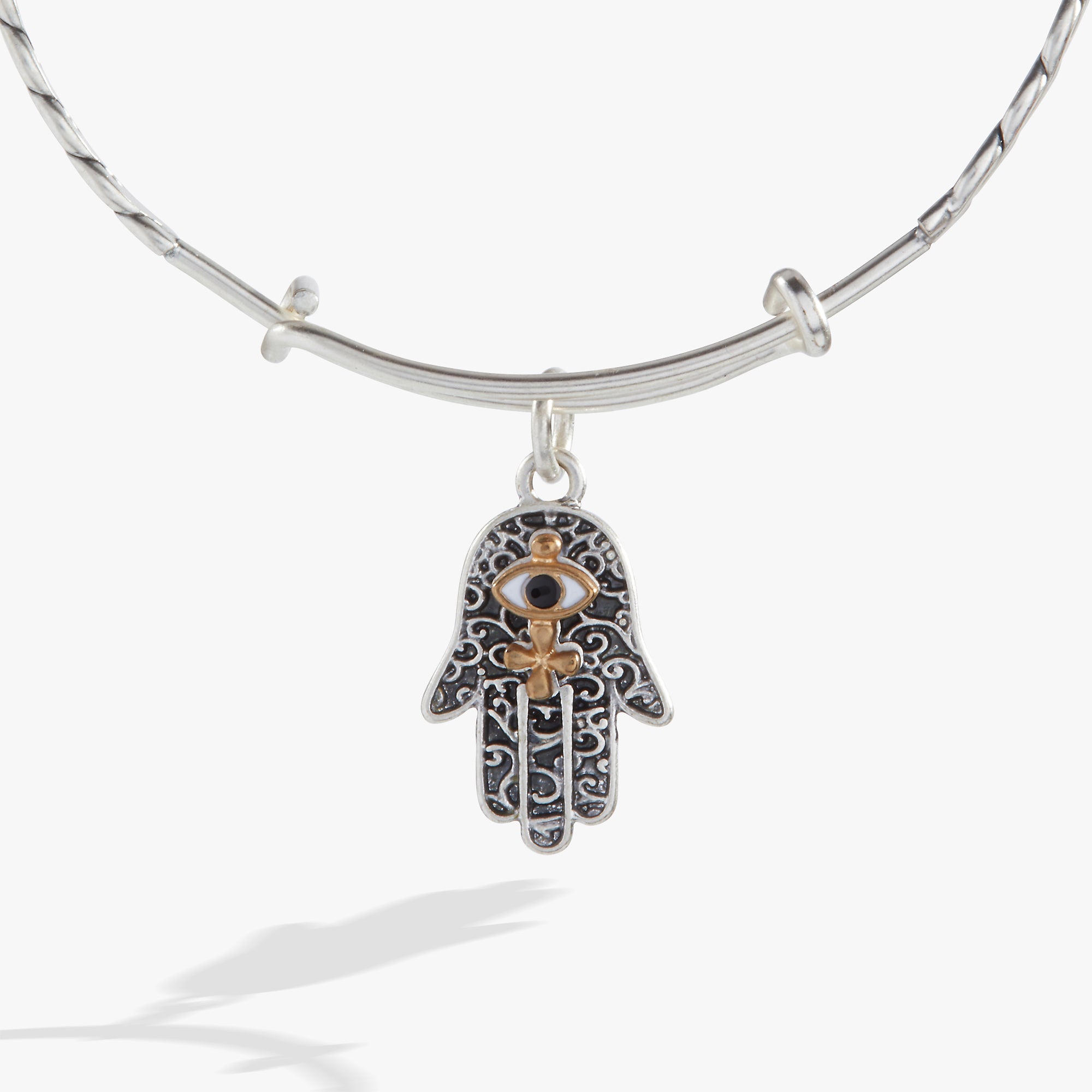 Vintage Hamsa Charm Bracelet - Hand of Fatima Evil Eye Protection Bangle for Women - Perfect for Boho Fashion, Spiritual Jewelry & Gift Giving