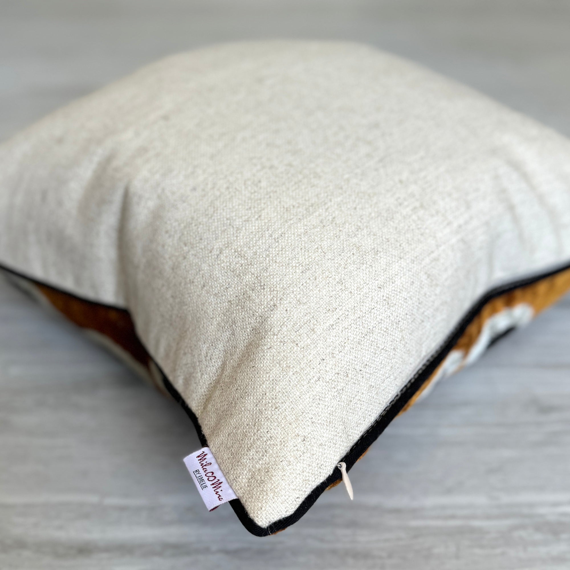 Luxury Velvet Ikat Throw Pillow Cover - Espresso Brown Bohemian Decorative Cushion for Sofa, Bed & Home Decor | Perfect for Living Room, Bedroom & Cozy Spaces