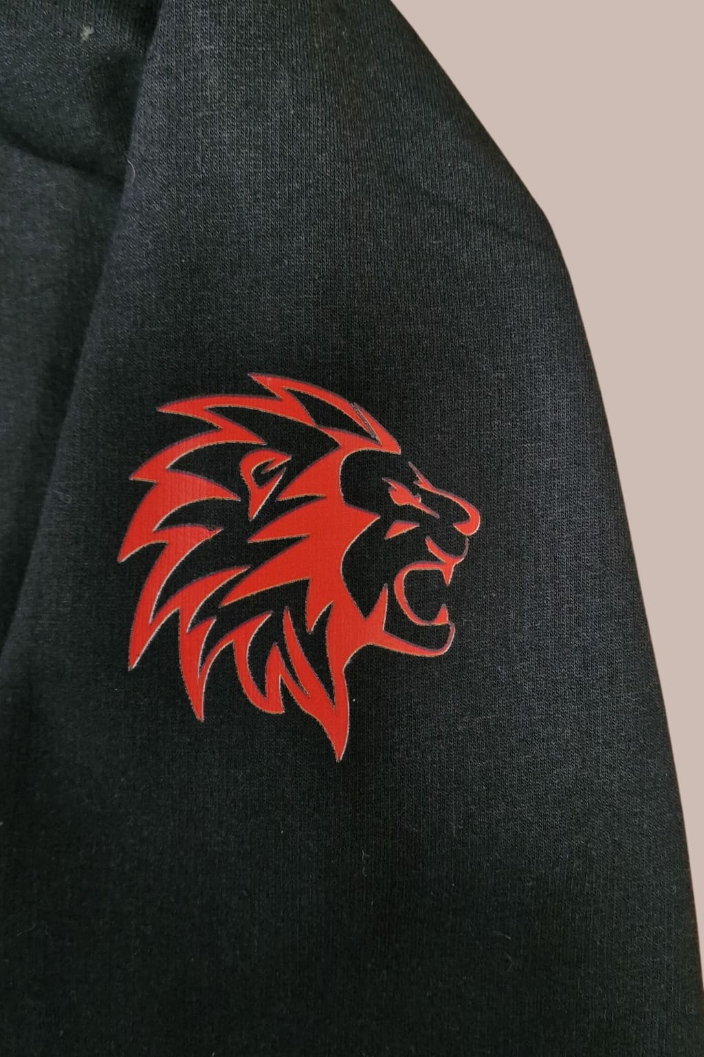 Barucci Joe Black Cotton Blend Hoodie with Red Logo - Stylish & Comfortable Men's Pullover for Casual Wear, Gym, and Outdoor Activities