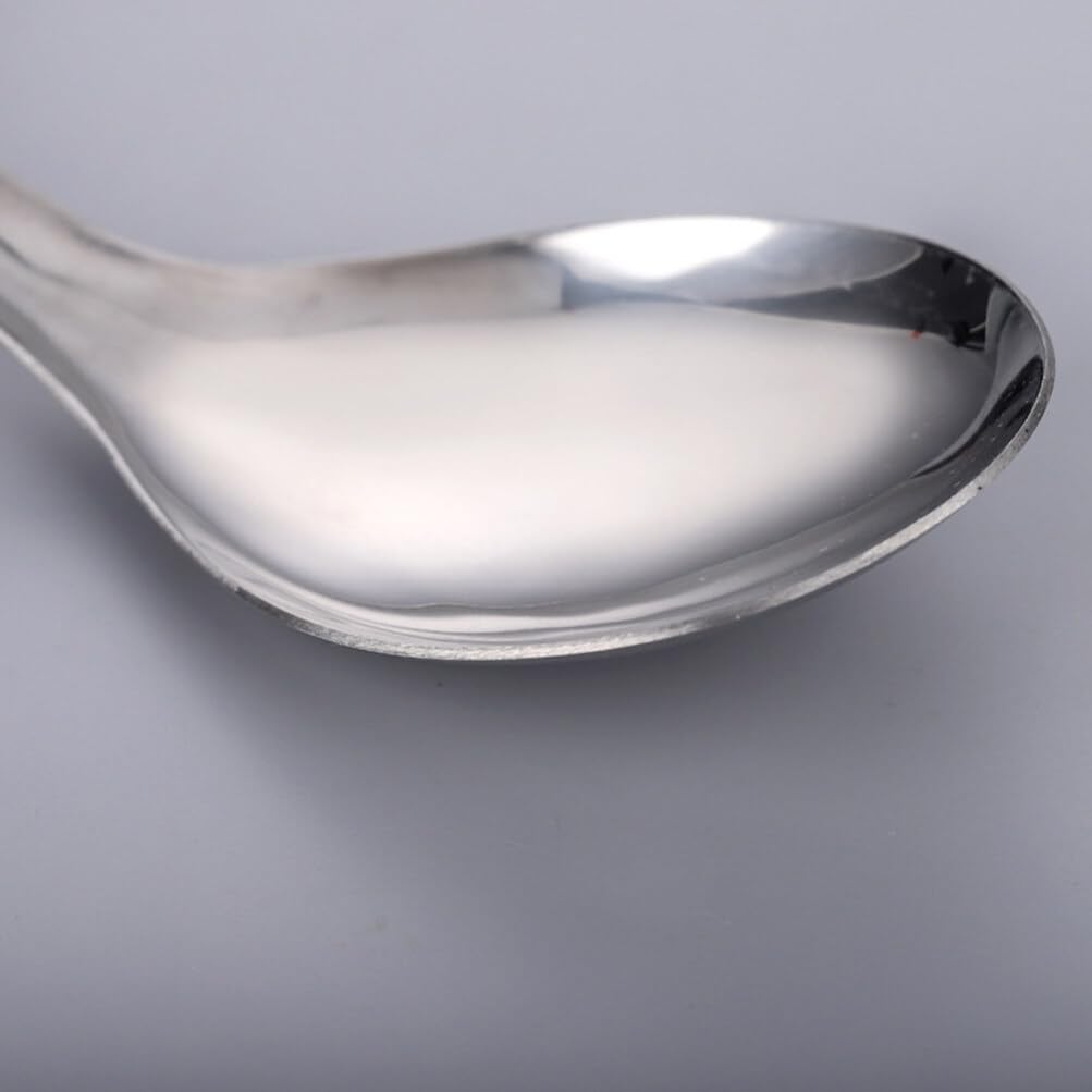 Premium 3-Piece Stainless Steel Rice Scoop Set - Durable Serving Spoons for Rice Cooker, Soup & Grains - Silver Kitchen Utensils - Perfect for Meal Prep, Serving Dishes & Asian Cuisine