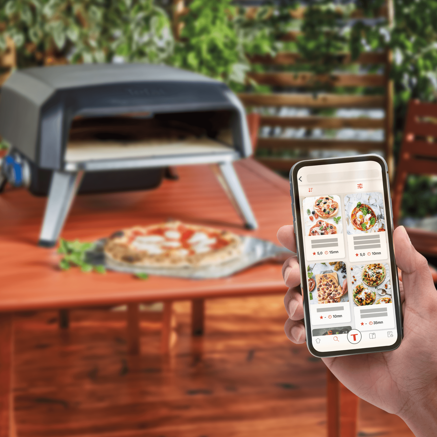 Tefal Pizza Pronto JM4188 Outdoor Gas Pizza Oven - Portable Camping & Backyard Cooking for Perfect Homemade Pizzas