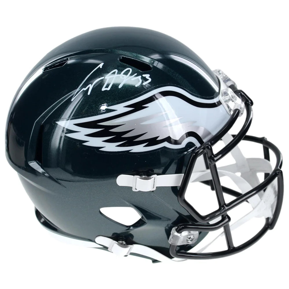 Cooper Dejean Autographed Philadelphia Eagles Full Size Speed Helmet - Limited Edition Collectible for Football Fans - Perfect for Display, Gifts & Memorabilia Collections