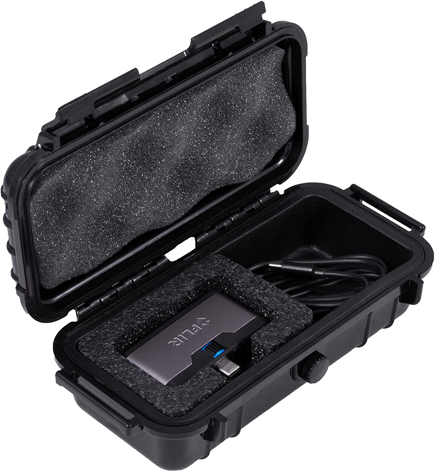 Waterproof Thermal Imager Case for FLIR 1 Pro iOS/Android - Shockproof Protective Cover with USB-C Port Access for Cables & Adapters | Perfect for Outdoor Inspections, HVAC Work & Emergency Response