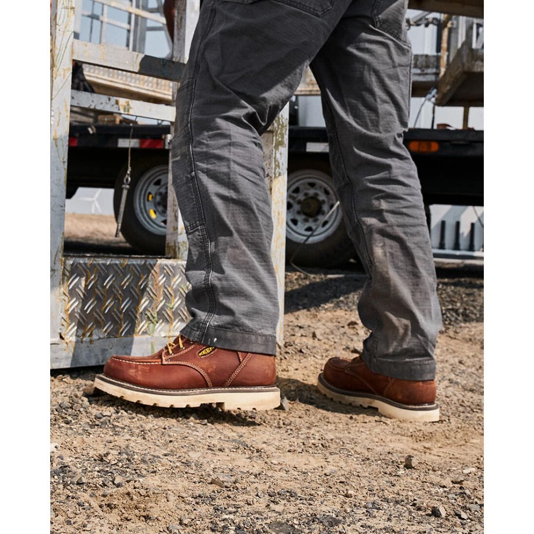 KEEN CINCINNATI 6 Waterproof Work Boots for Men - Soft Toe, Medium & Wide Width, 90° Heel - Ideal for Construction, Hiking & Outdoor Work